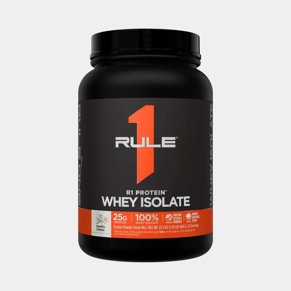 Rule One Proteins R1 Protein Whey Isolate | 2 lb | 30 Servings | Vanilla Crème