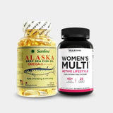 The Wellness Combo (SUNLINE® Alaska Deep Sea Fish Oil + Rule One Proteins Women's Multi)