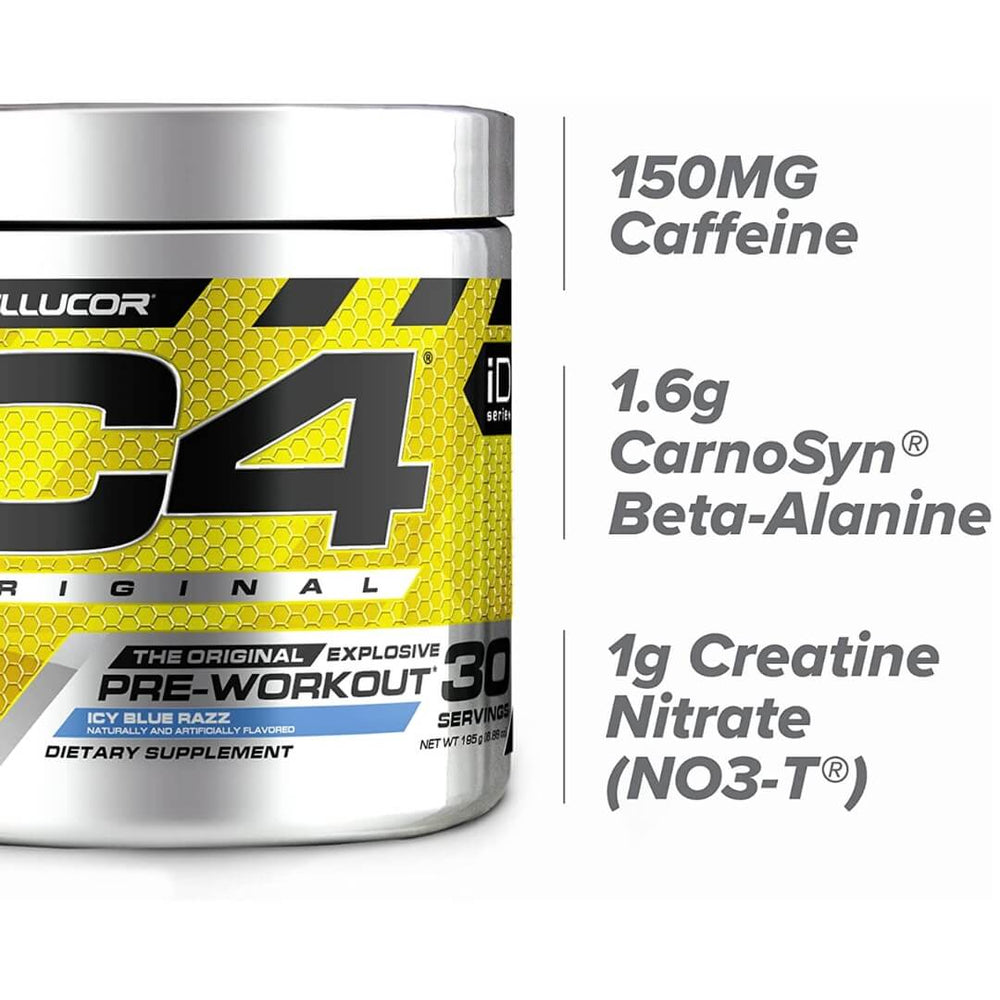 Cellucor C4 original - Icy Blue Razz - 150mg Caffeine
