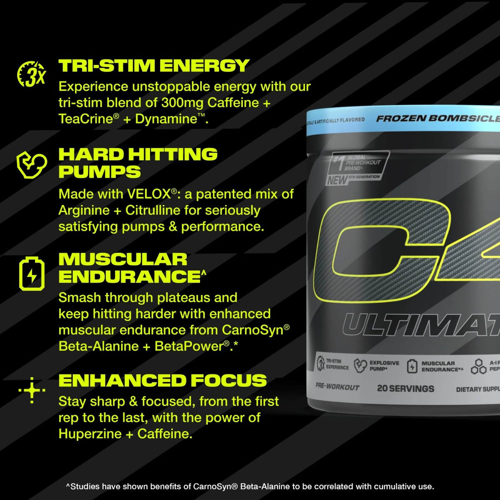 Cellucor C4 Ultimate Pre Workout Powder 20 Servings Gallery 2