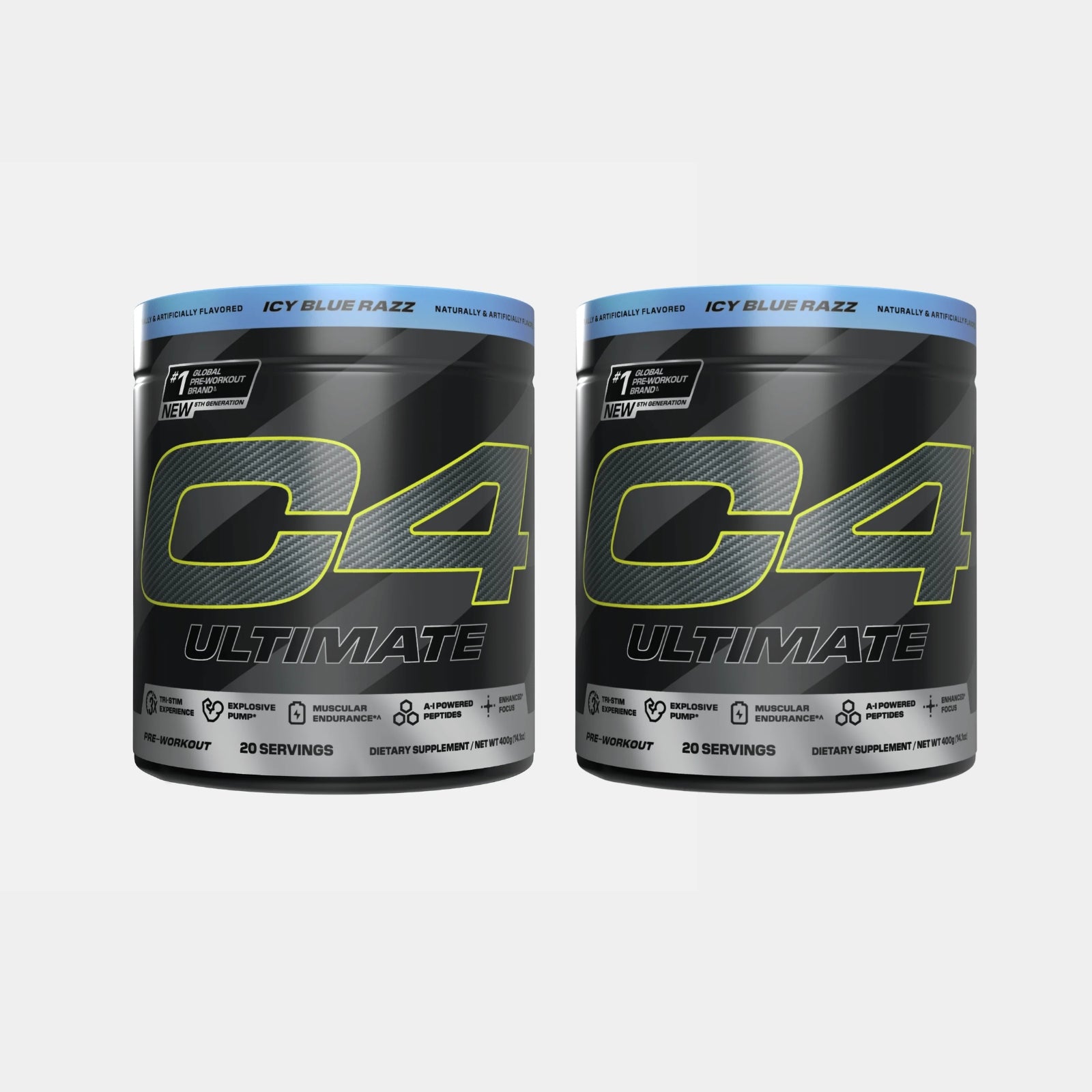 Cellucor C4 Ultimate Pre Workout Powder | 20 Servings | Icy Blue Razz