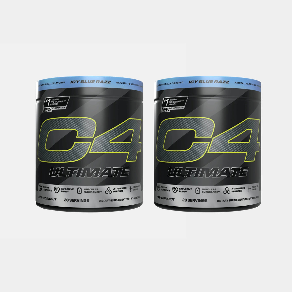 Cellucor C4 Ultimate Pre Workout Powder | 20 Servings | Icy Blue Razz