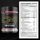 Cellucor C4 Ultimate shred | 20 Servings | Strawberry Watermelon Supplement Facts