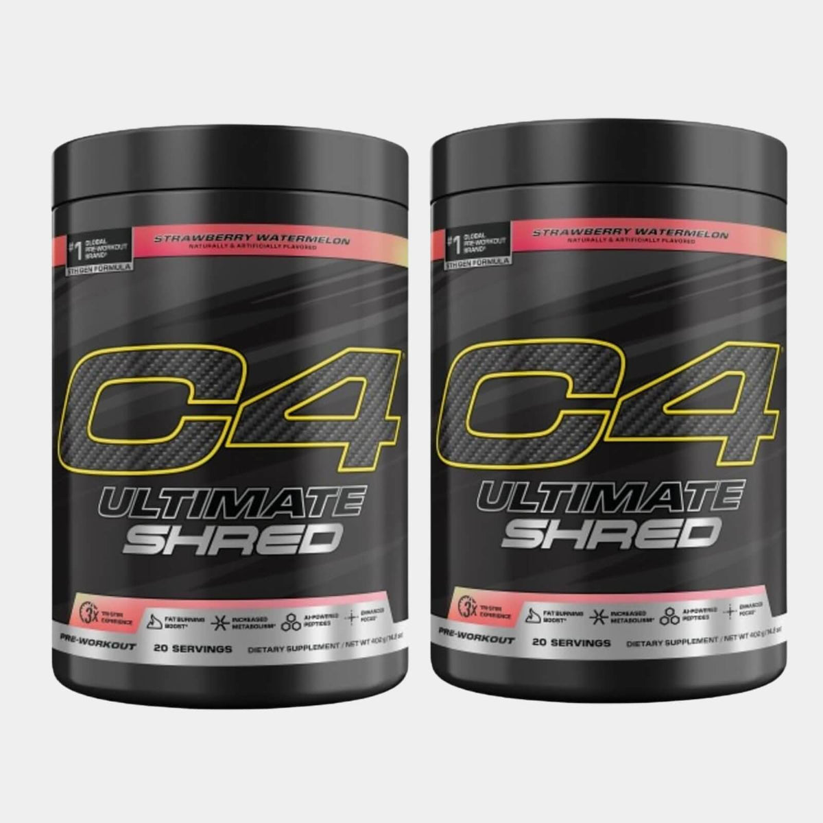Cellucor C4 Ultimate Shred 20 Servings Strawberry Watermelon pack of 2