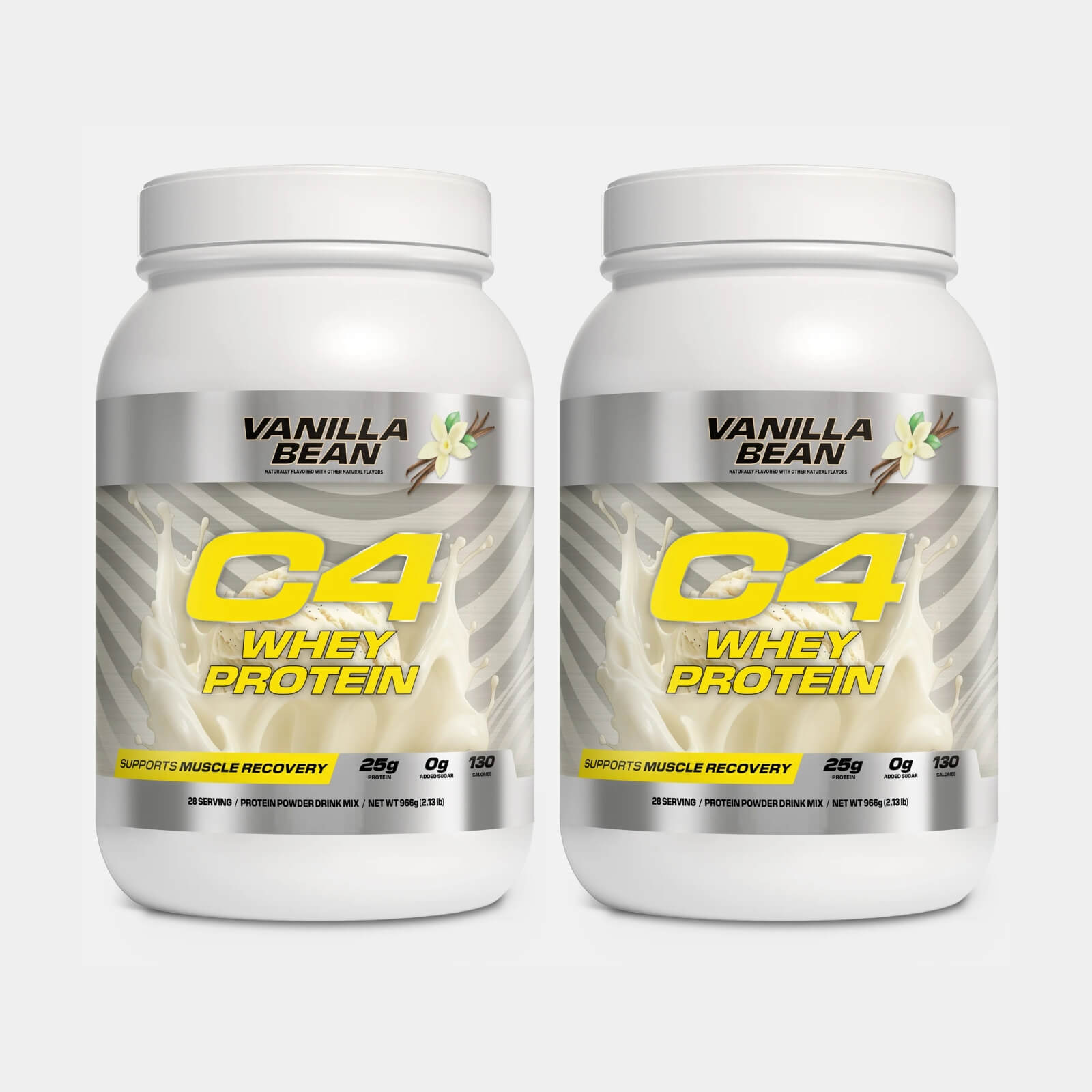 Cellucor C4 Whey Protein 28 Servings Vanila Bean pack of 2