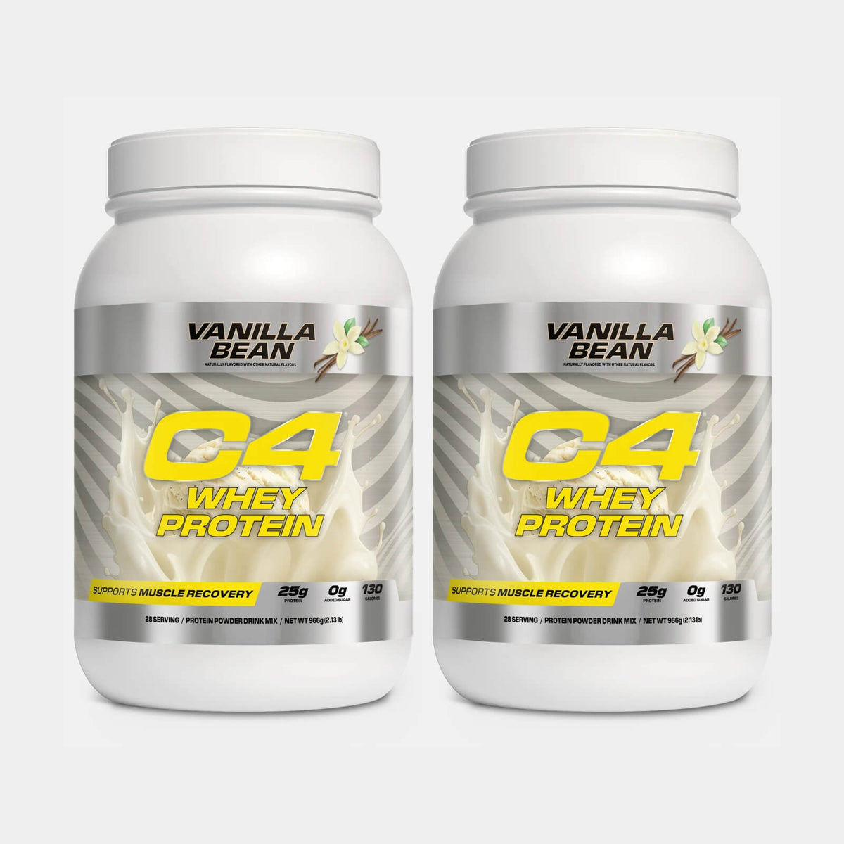 Cellucor C4 Whey Protein 28 Servings Vanila Bean pack of 2