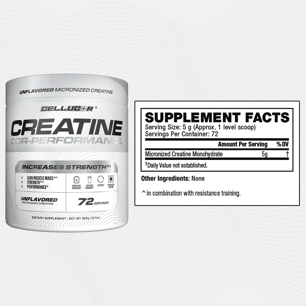 Cellucor COR-Performance Creatine |  72 Servings Supplement Facts