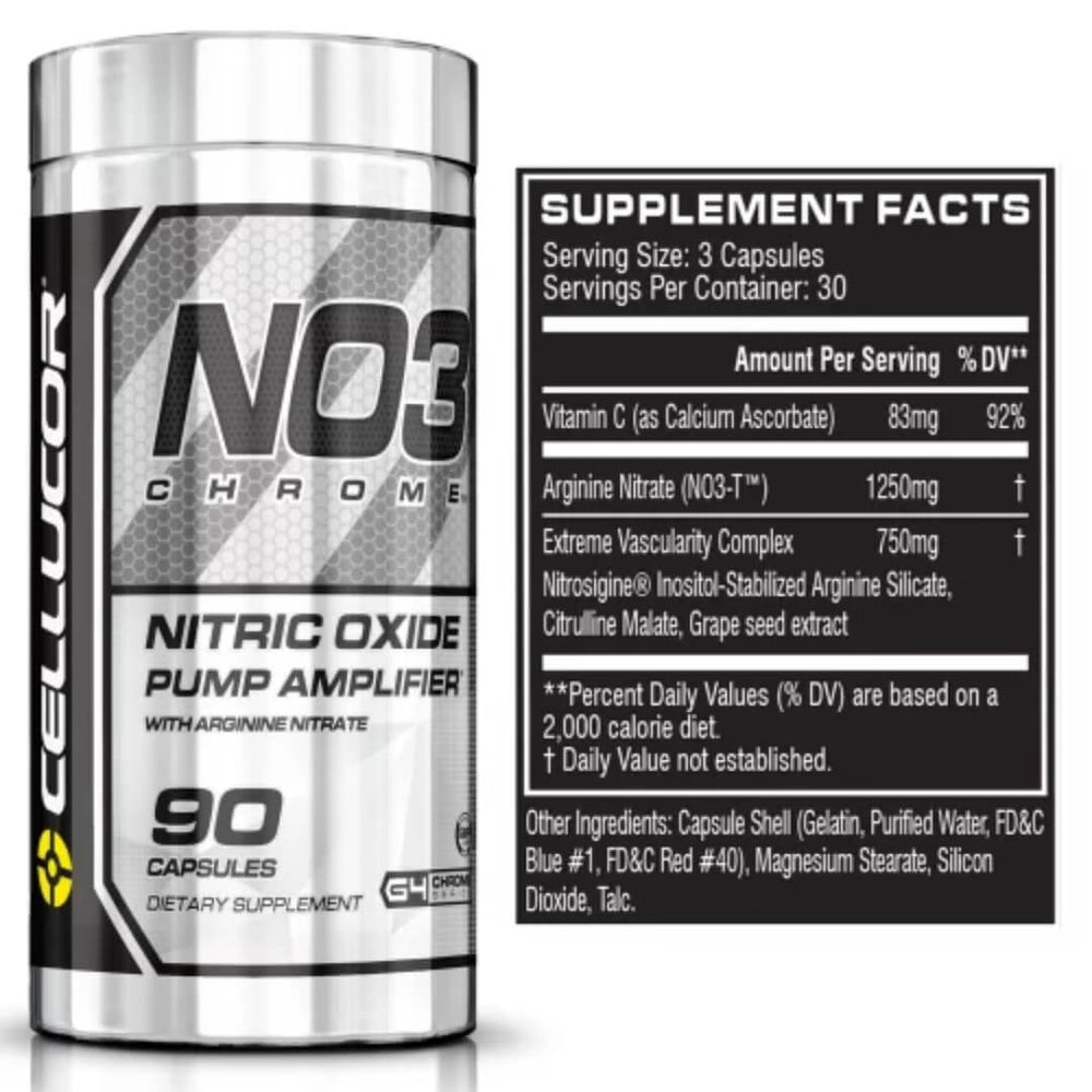 Cellucor NO3 Chrome - Supplement Facts