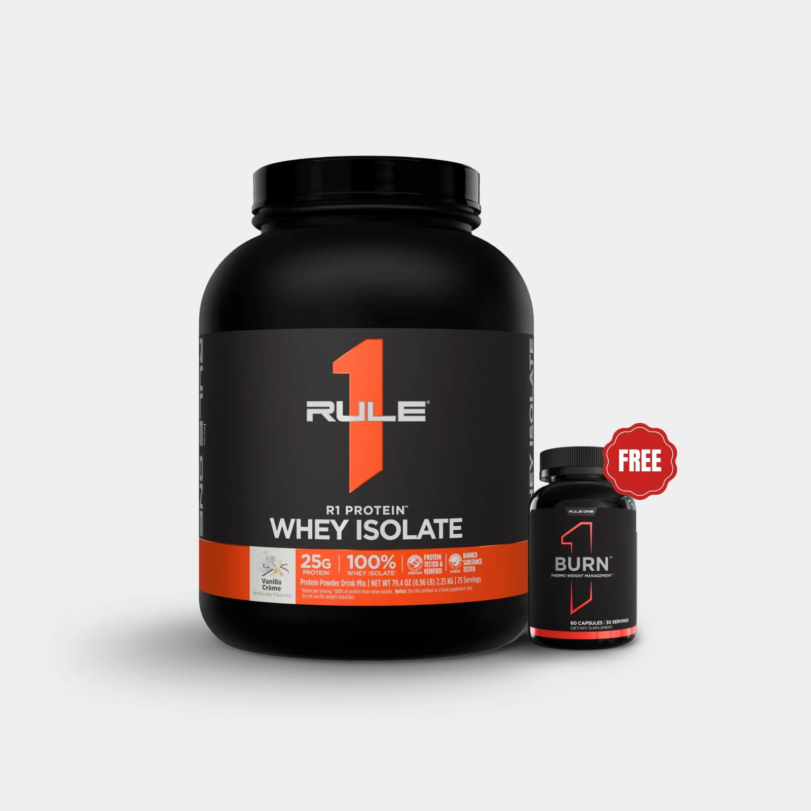 Rule One Proteins R1 Protein Whey Isolate | 5 lb | 73 Servings | Vanilla Creme