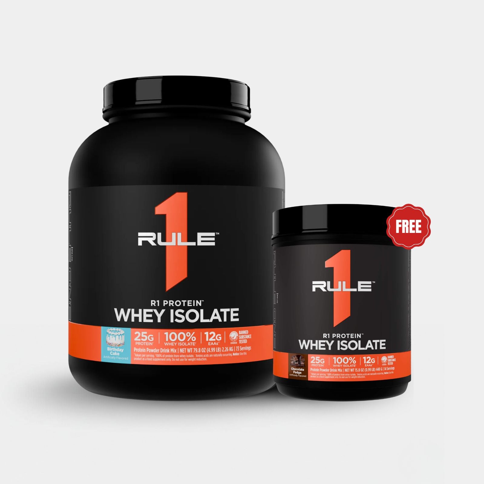 Rule One Proteins R1 Protein Whey Isolate | 5 lb | 73 Servings | Birthday Cake
