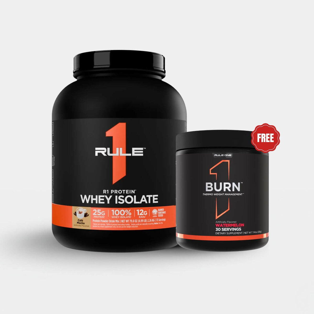 Rule One Proteins R1 Protein Whey Isolate | 5 lb | 73 Servings | Cafe Mocha
