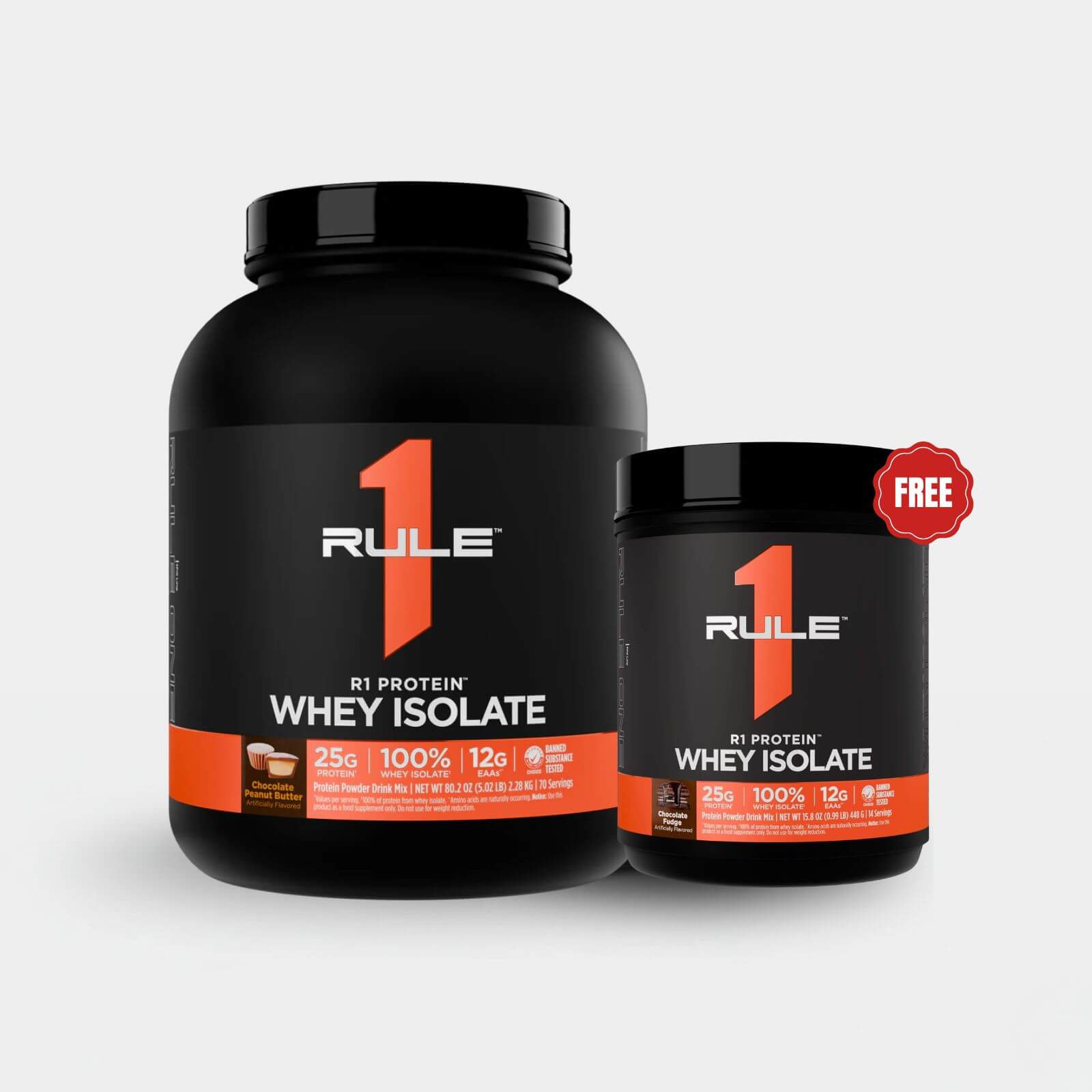 Rule One Proteins R1 Protein Whey Isolate | 5 lb | 70 Servings | Chocolate Peanut Butter