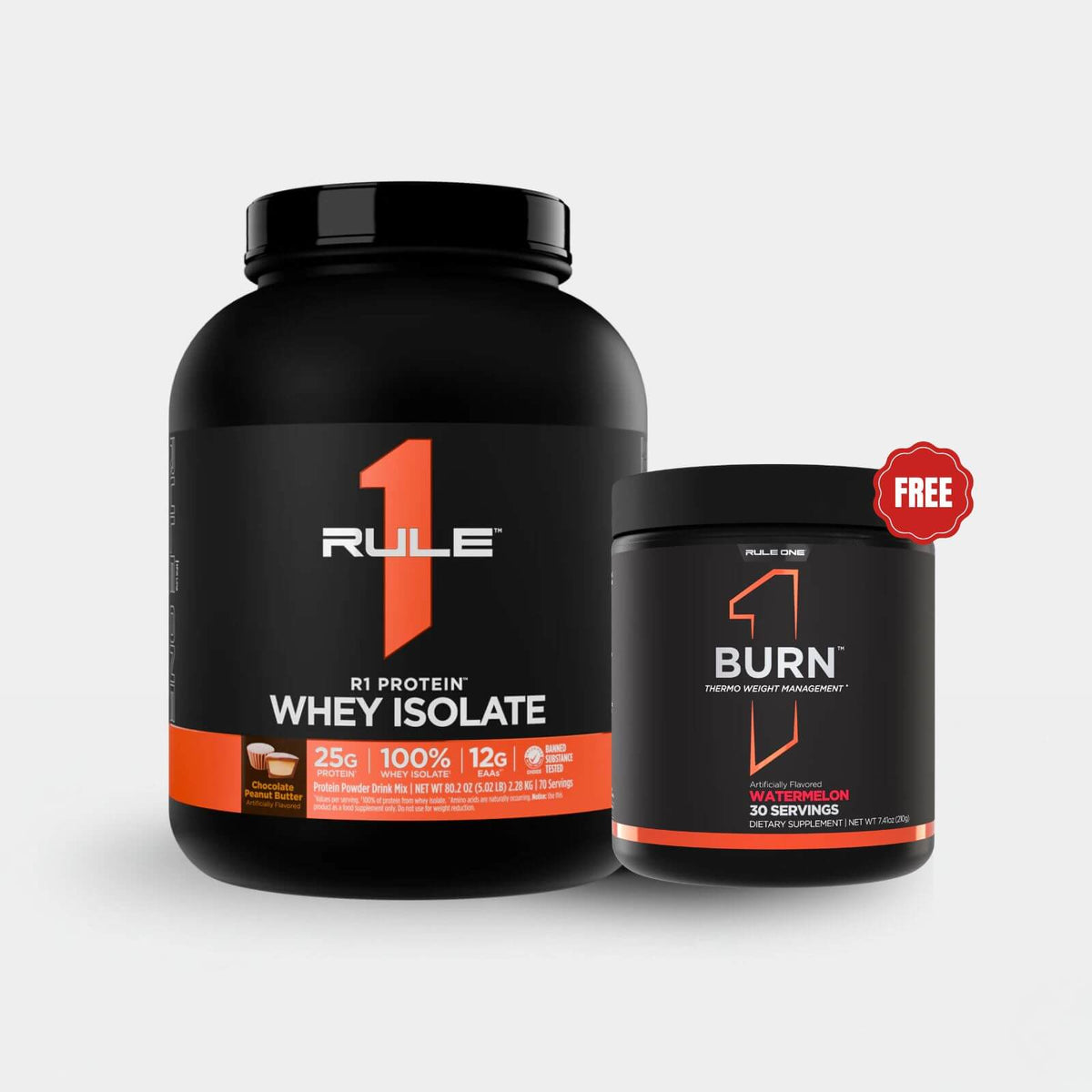 Rule One Proteins R1 Protein Whey Isolate | 5 lb | 70 Servings | Chocolate Peanut Butter