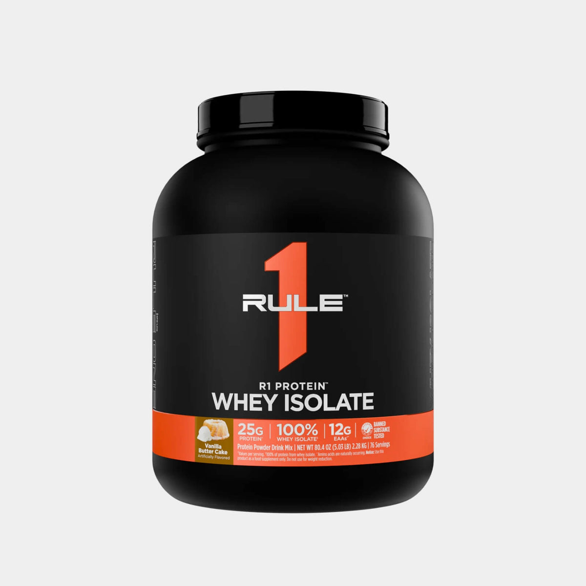 Rule One Proteins R1 Protein Whey Isolate | 5 lb | 73 Servings | Vanilla Butter Cake