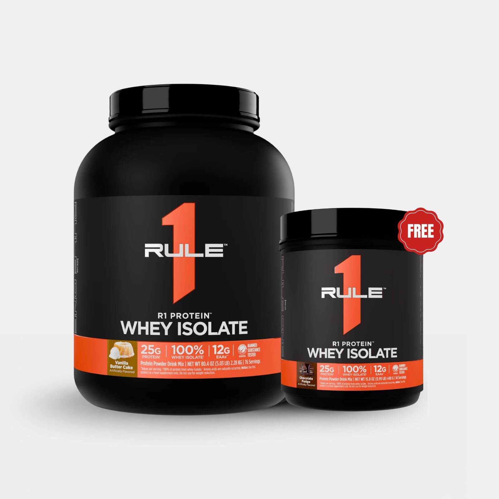 Rule One Proteins R1 Protein Whey Isolate | 5 lb | 73 Servings | Vanilla Butter Cake