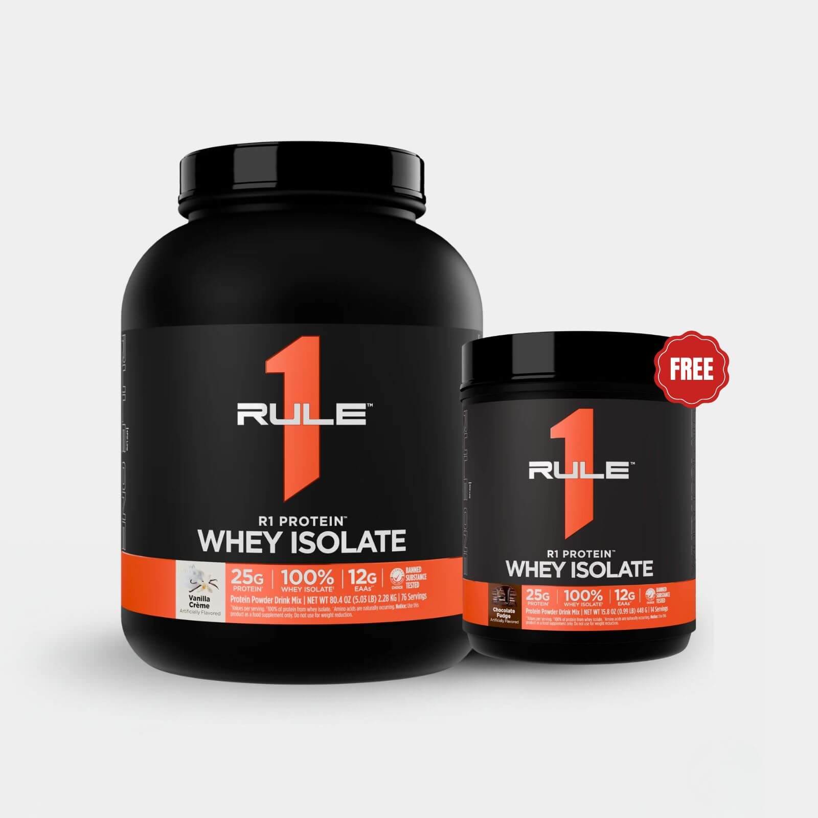 Rule One Proteins R1 Protein Whey Isolate | 5 lb | 73 Servings | Vanilla Creme