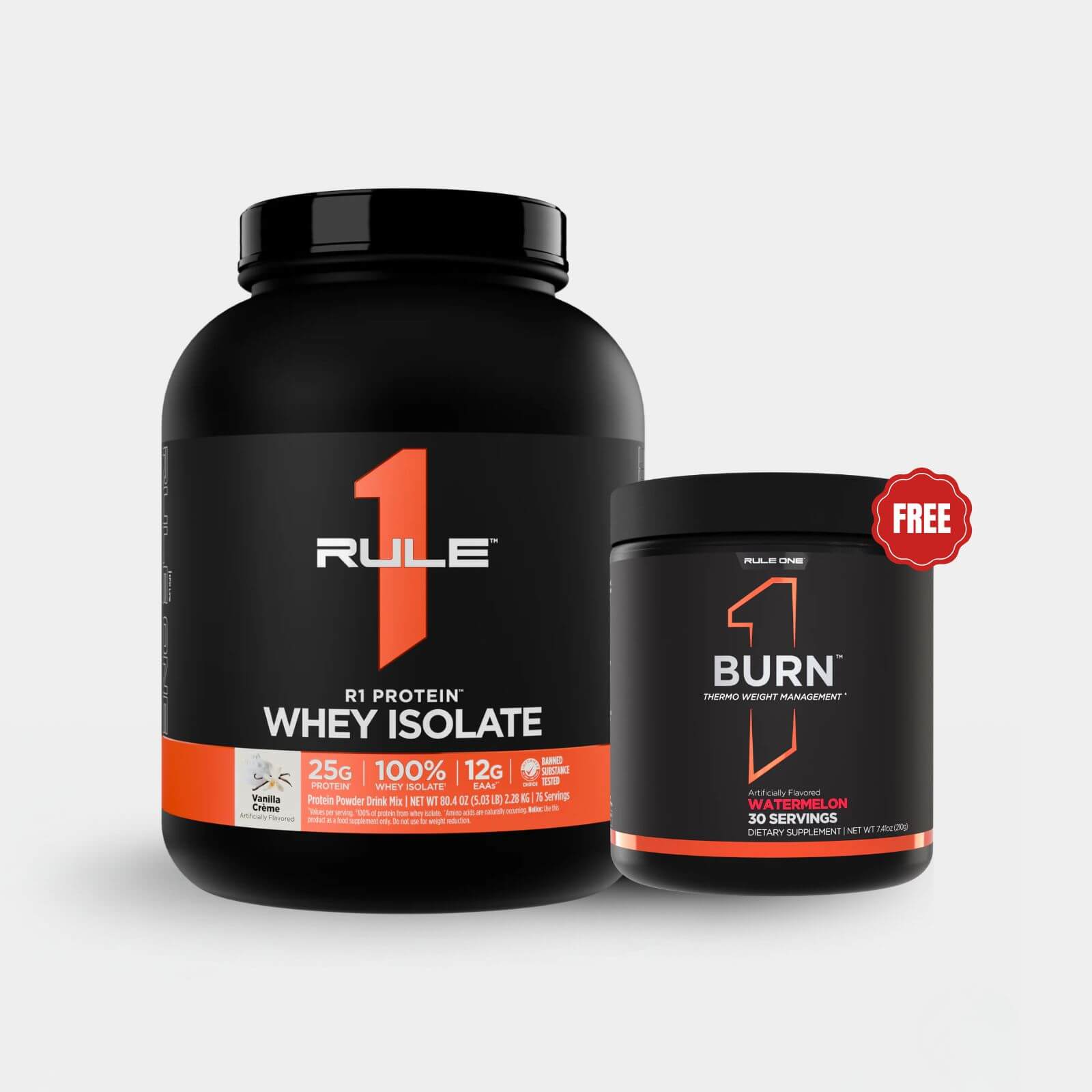 Rule One Proteins R1 Protein Whey Isolate | 5 lb | 73 Servings | Vanilla Creme