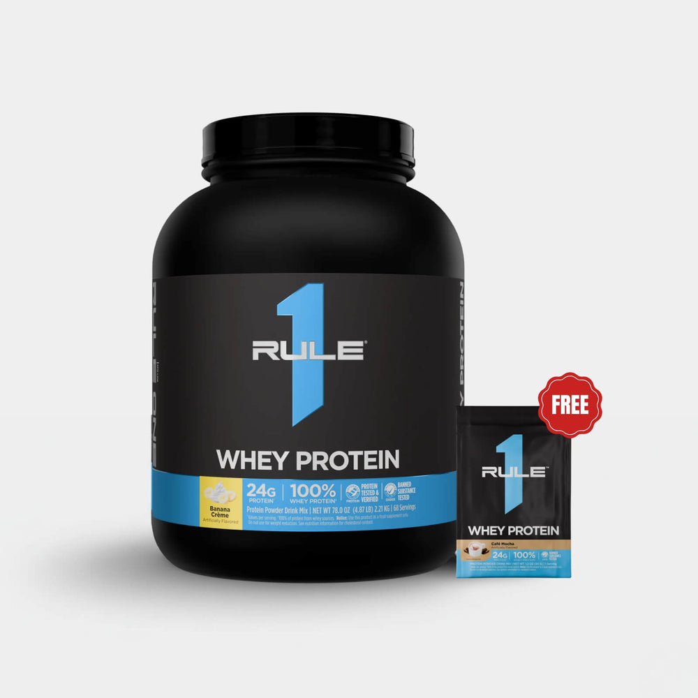 R1 Whey Blend - 5lb - Banana Cream 1 Cafe Mocha Sample