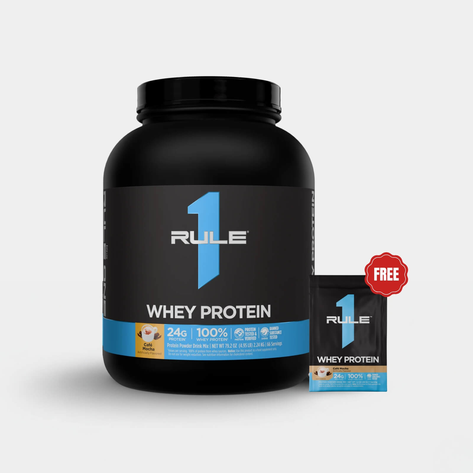 R1 Whey Blend - 5lb - Cafe Mocha 1 Cafe Mocha Sample