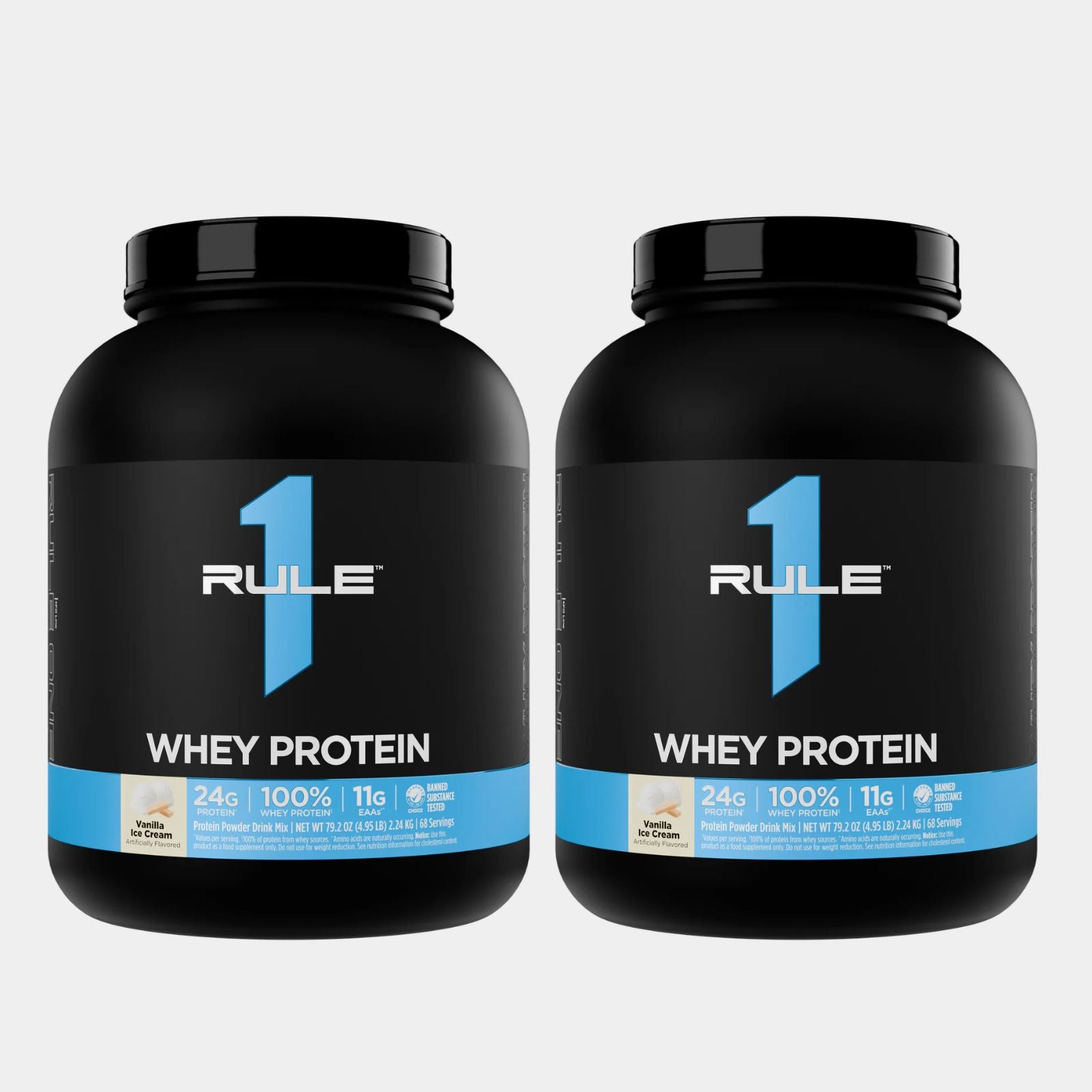 R1 Whey Protein - 5LB - Vanilla Ice Cream pack of 2