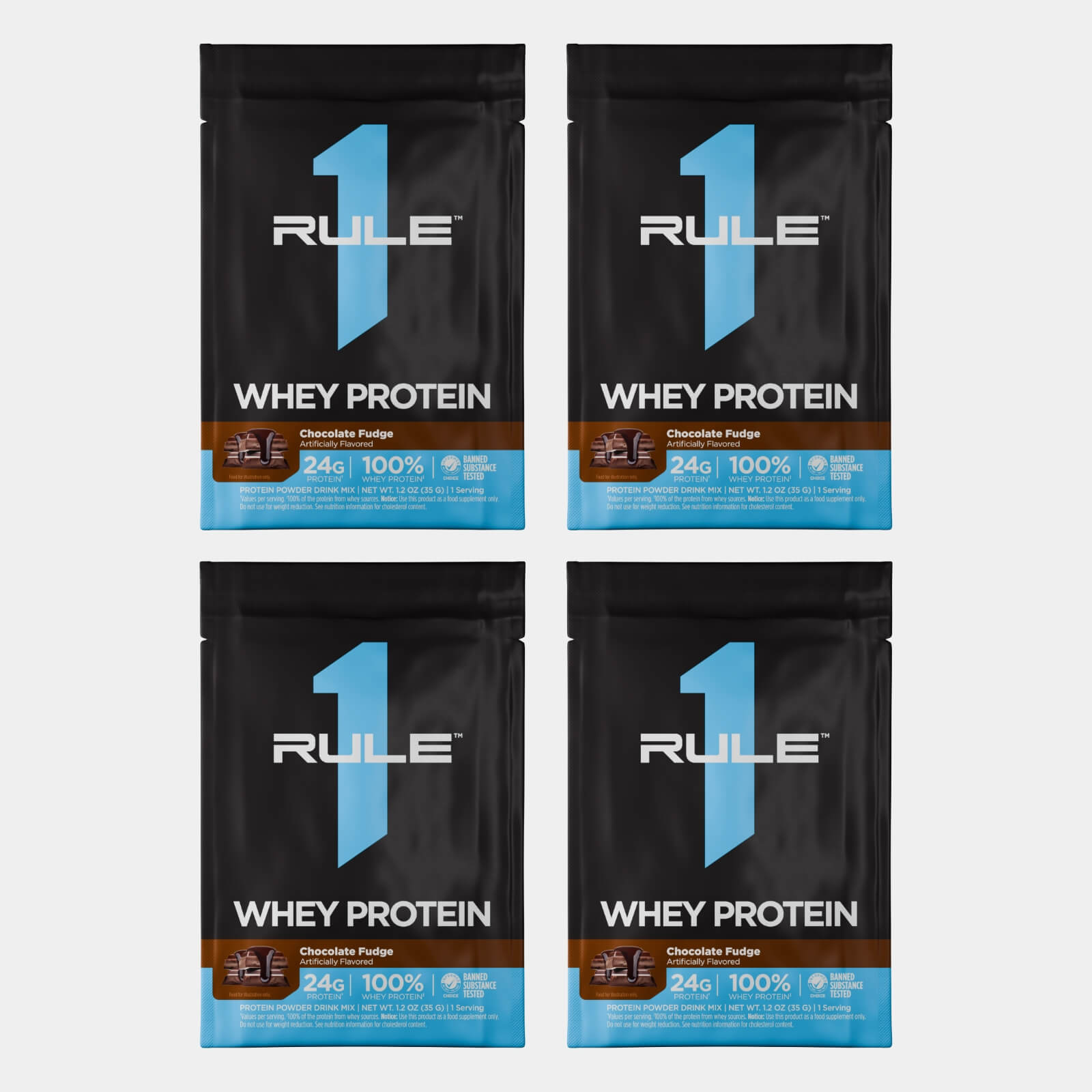 Rule One Proteins R1 Whey Protein | 1 Servings | Chocolate Fudge
