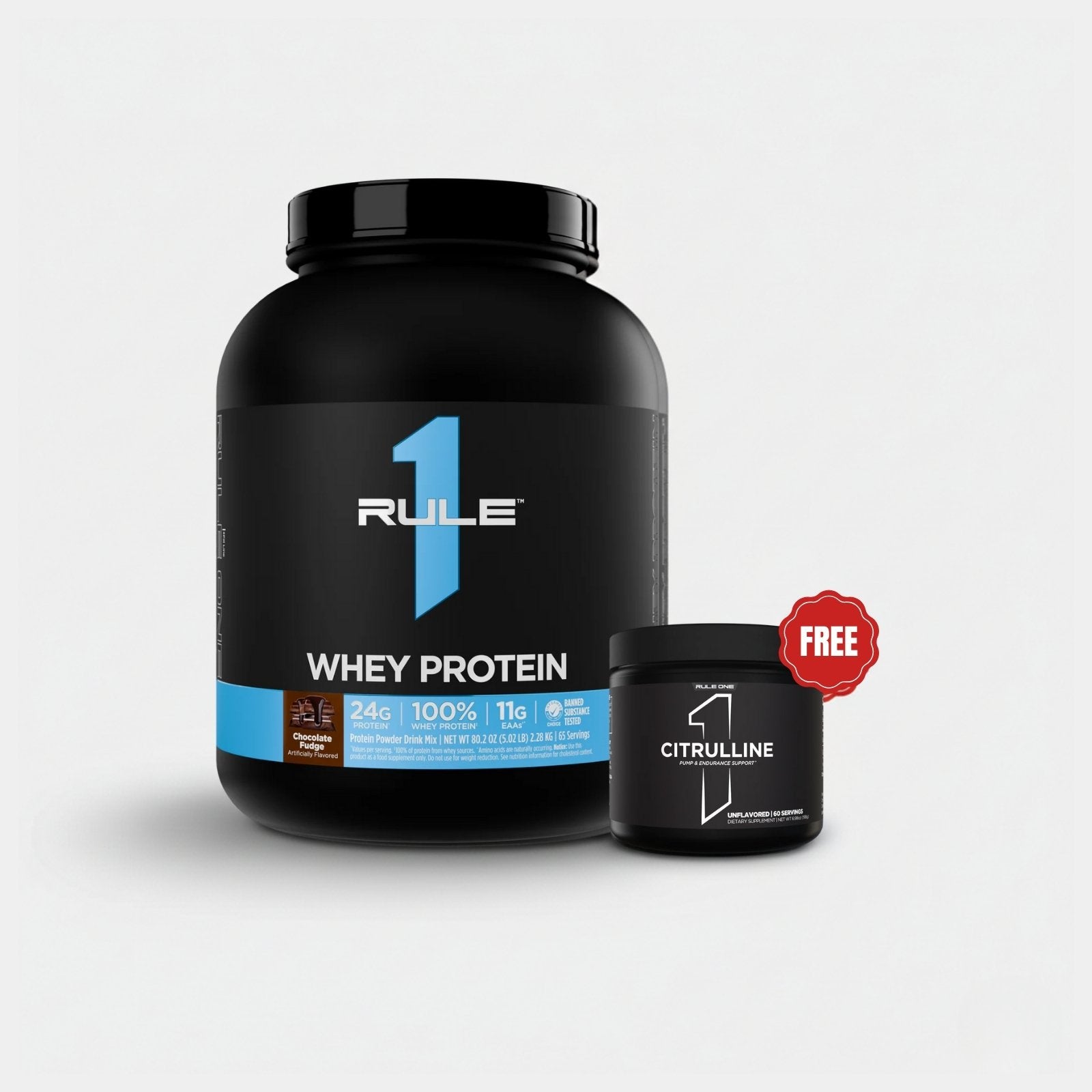 Rule One Proteins R1 Whey Protein | 5 lb | 65 Servings | Chocolate Fudge