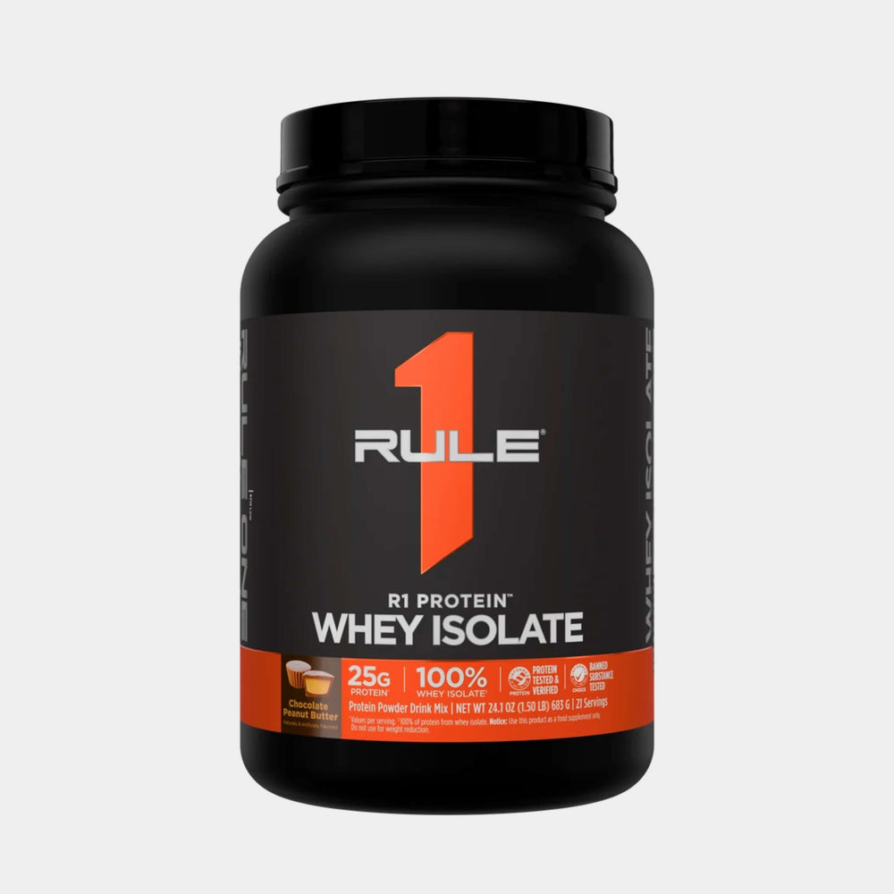 Rule One Proteins R1 Protein Whey Isolate | 2 lb | 30 Servings | Chocolate Peanut Butter