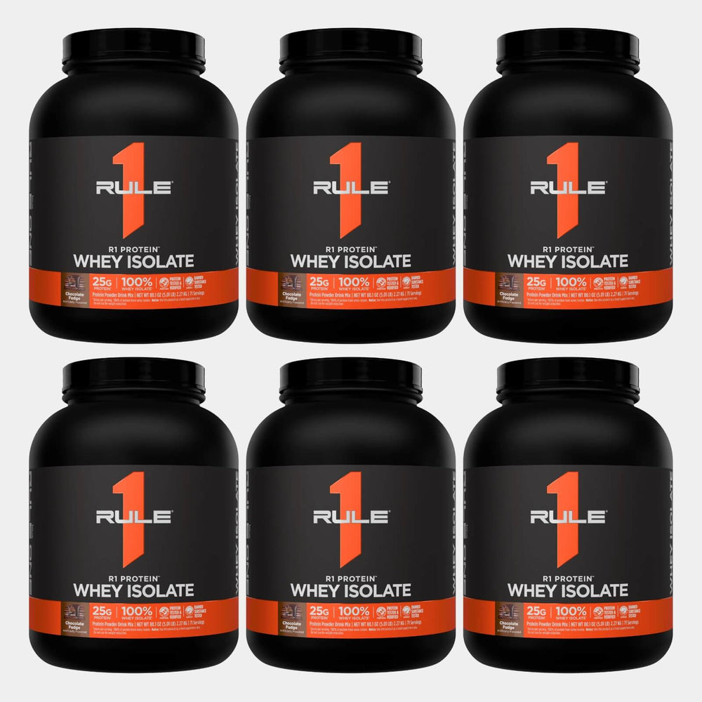 R1 Whey isolate 5lb Chocolat fudge pack of 6
