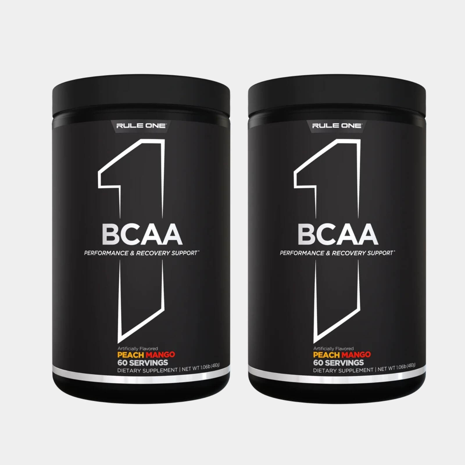 Rule One Proteins BCAAs  60 Servings Peach Mango pack of 2