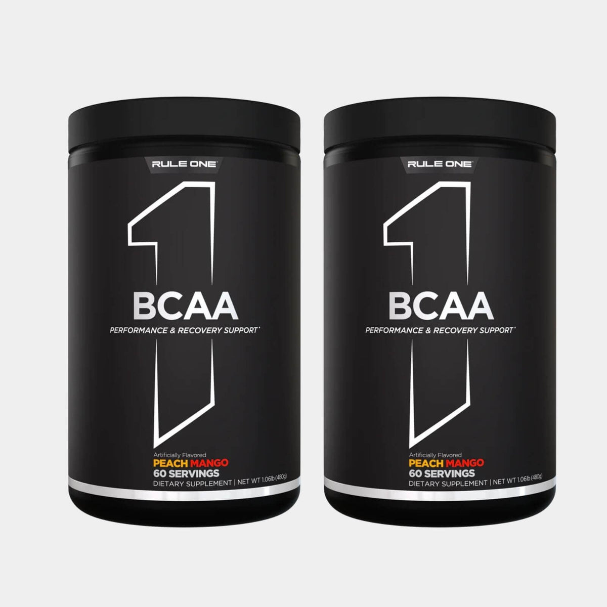 Rule One Proteins BCAAs  60 Servings Peach Mango pack of 2