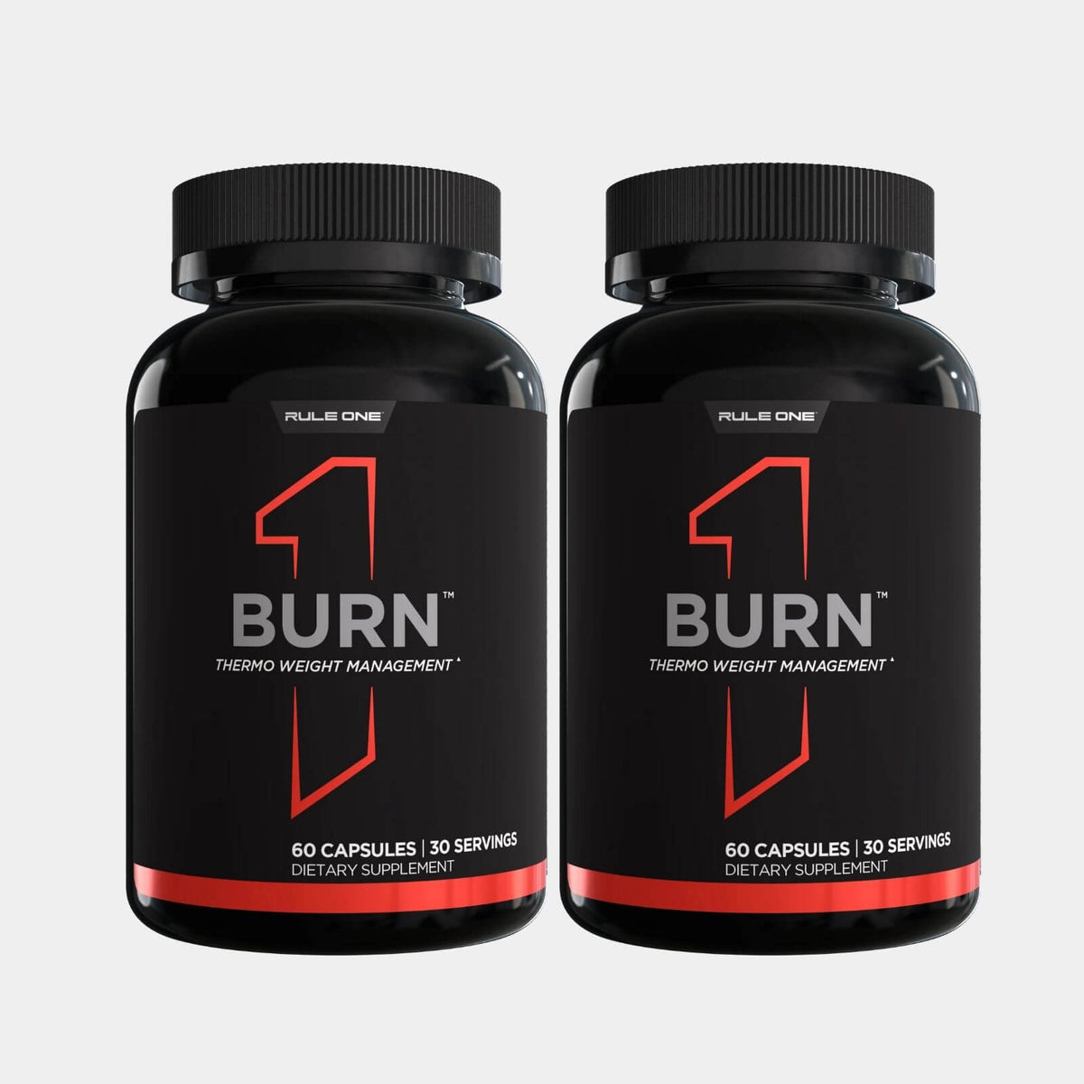 Rule One Proteins Burn 30 Servings 60 capsules Unflavored pack of 2