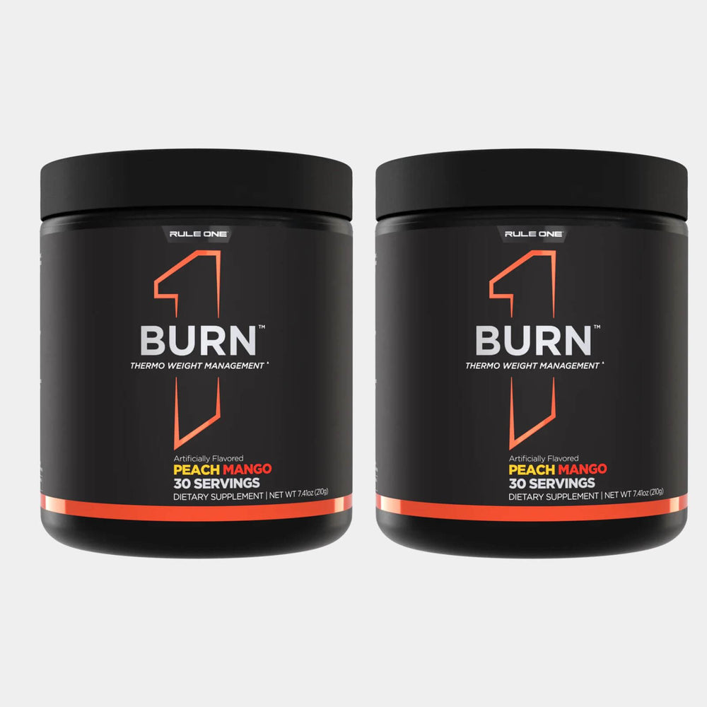 Rule One Proteins Burn _ 30 Servings  Peach Mango pack of 2