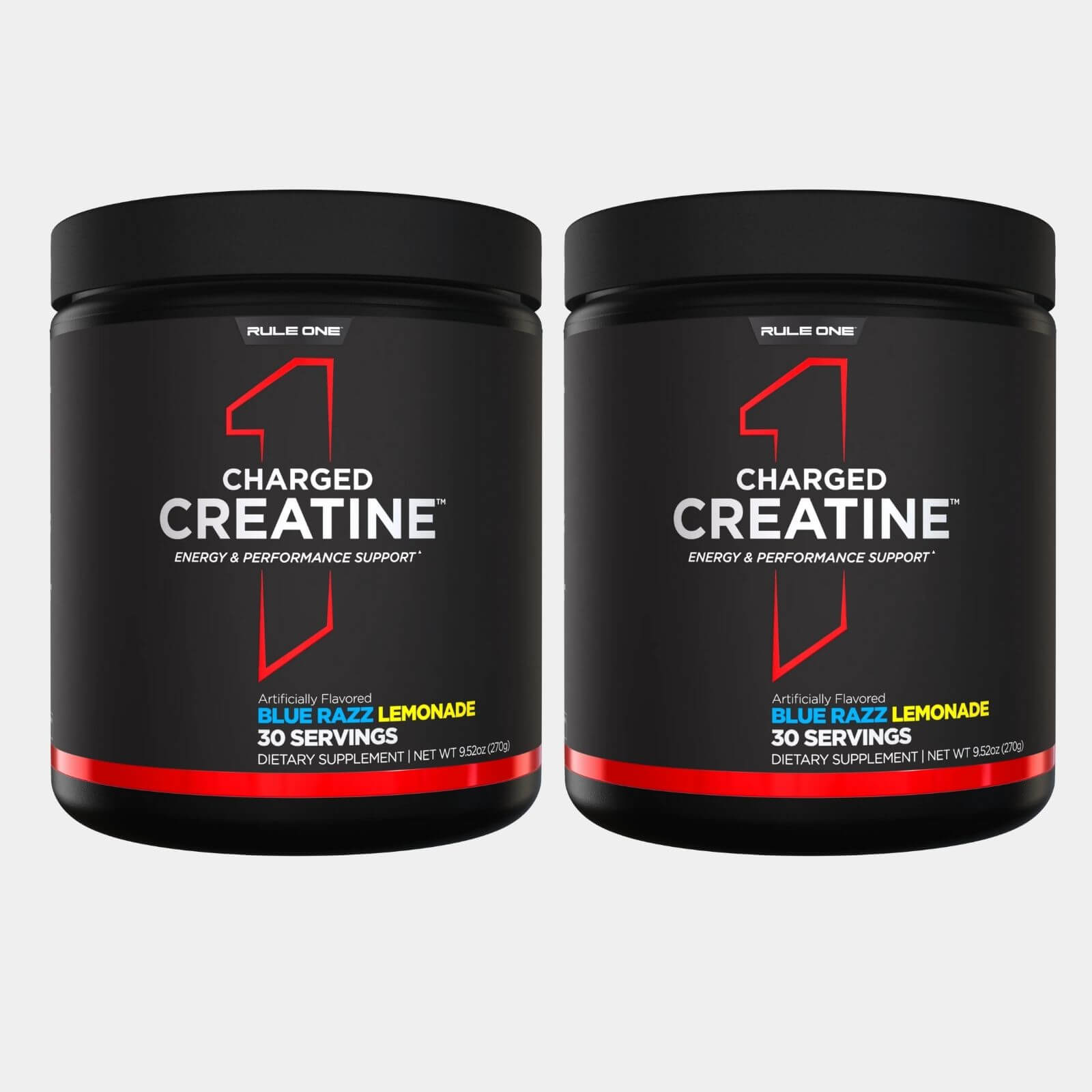 Rule One Proteins Charged Creatine  30 Servings  Blue Razz Lemonade pack of 2