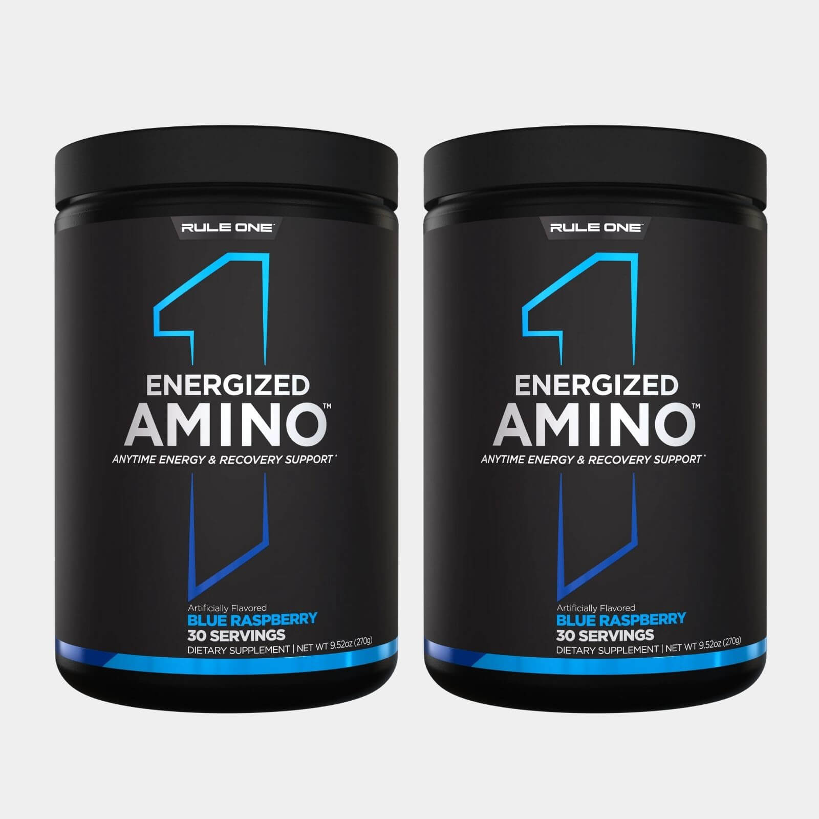 Rule One Proteins Energized Amino  30 Servings  Blue Rasberry pack of 2