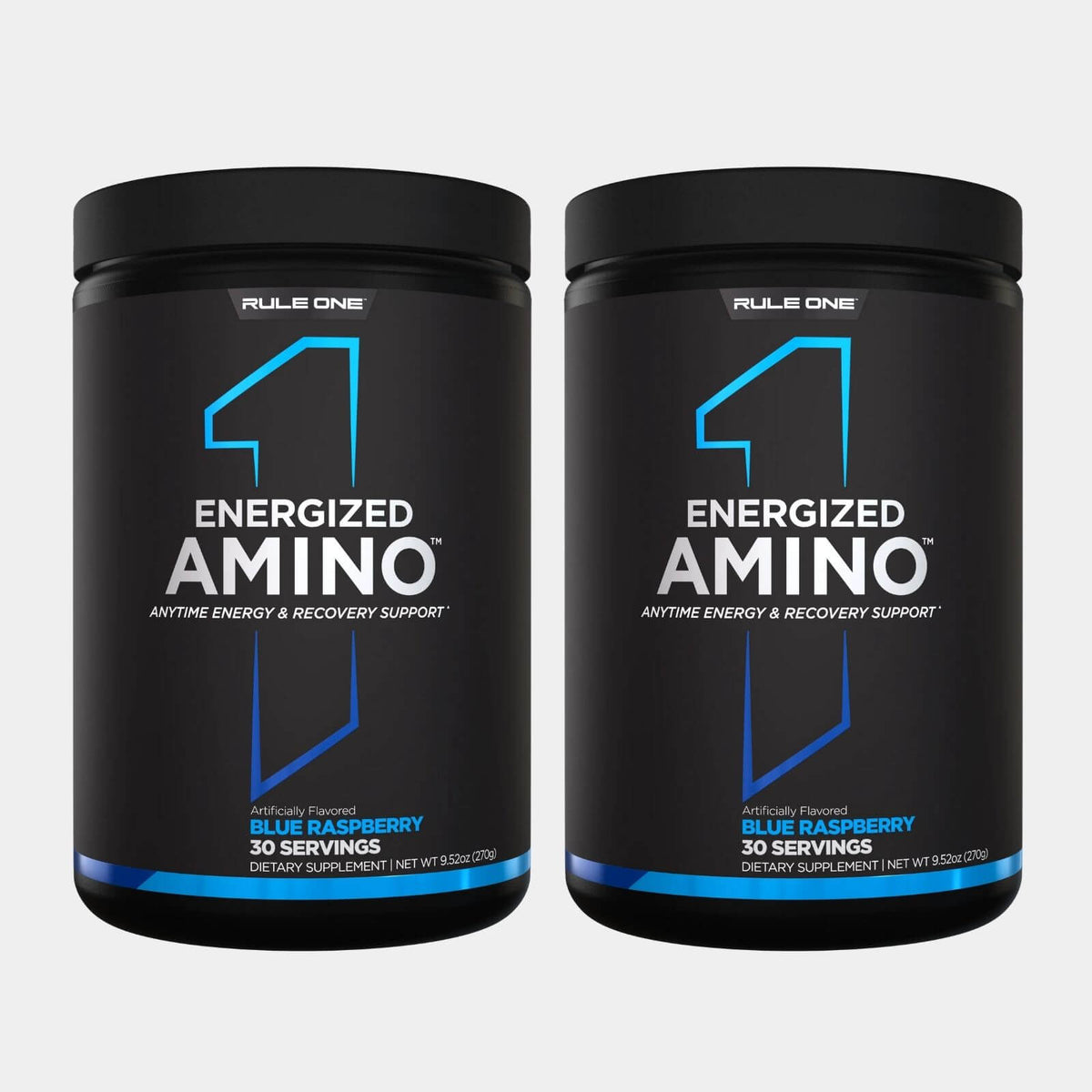 Rule One Proteins Energized Amino  30 Servings  Blue Rasberry pack of 2