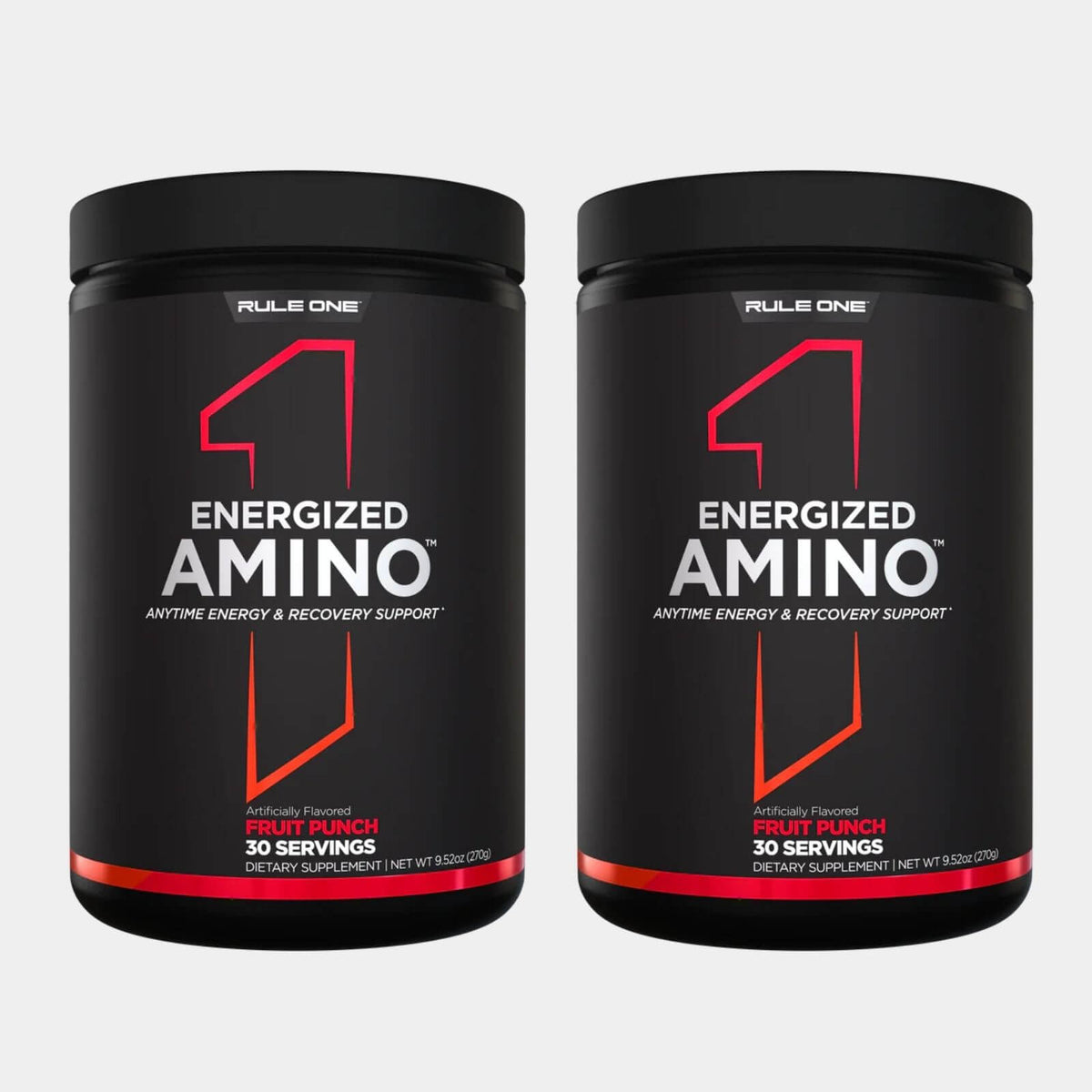 Rule One Proteins Energized Amino  30 Servings  Fruit Punch pack of 2