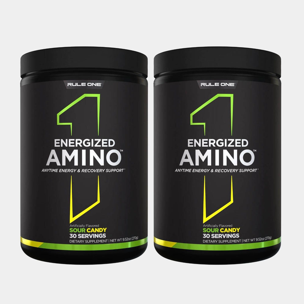 Rule One Proteins Energized Amino  30 Servings  Sour Candy pack of 2