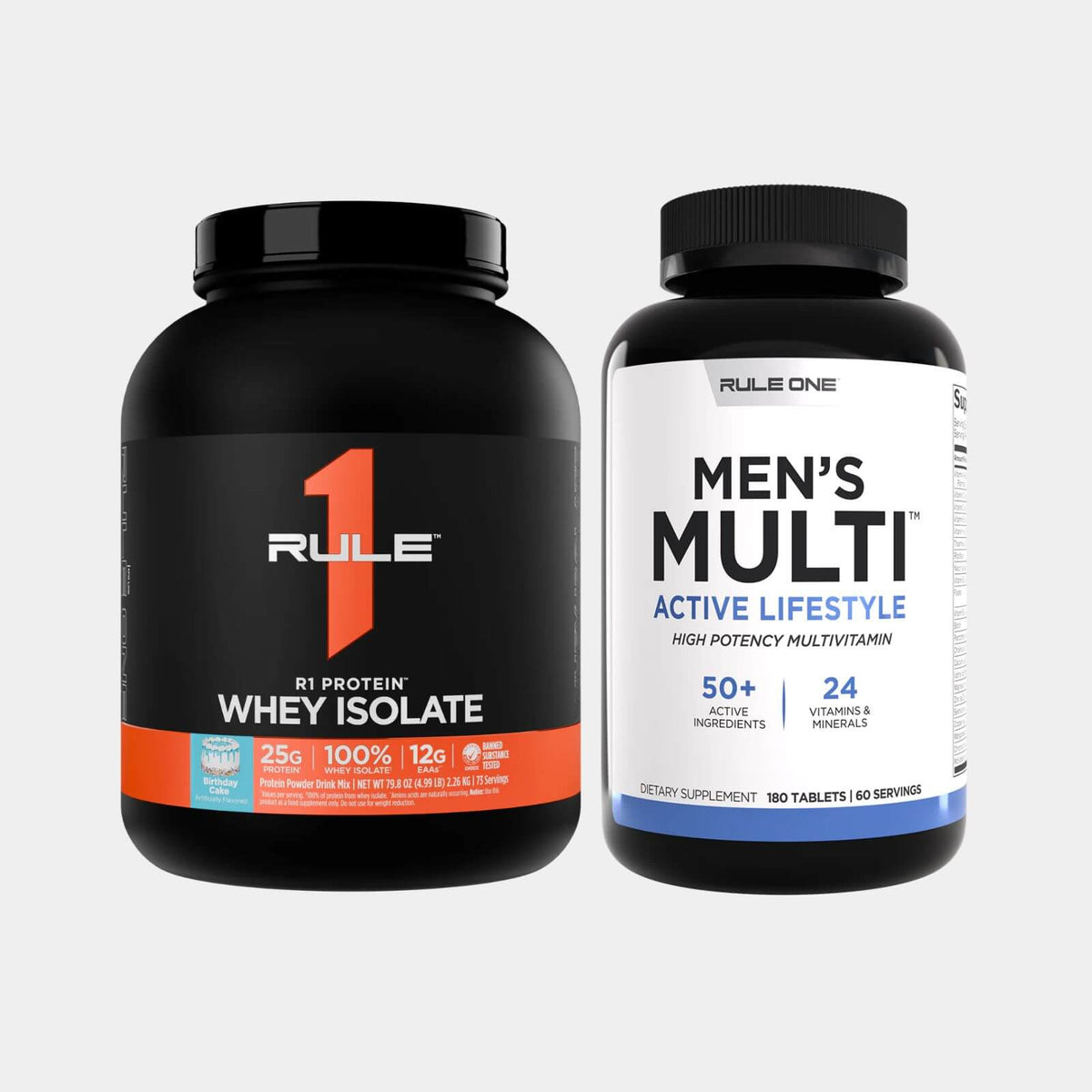 Rule One Proteins Men_s Multi 180 Tablets_Rule One Proteins R1 Protein Whey Isolate 5lb