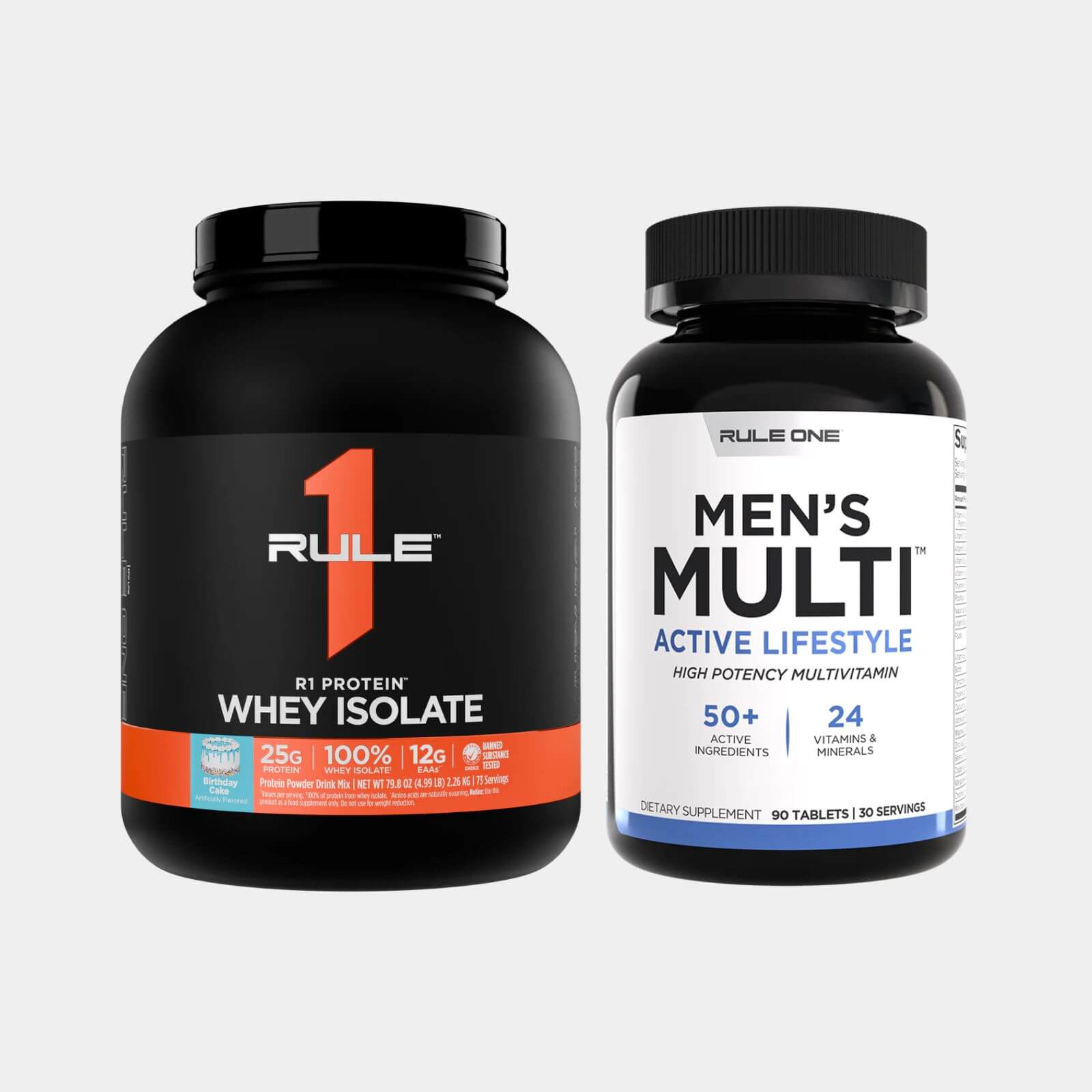 Rule One Proteins Men_s Multi 90 Tablets_Rule One Proteins R1 Protein Whey Isolate 5lb