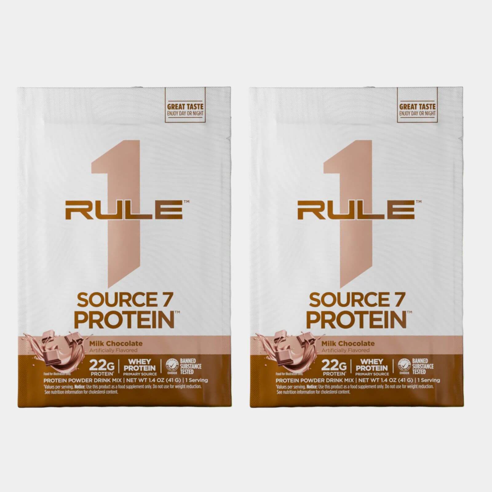 Rule One Proteins R1 Source 7 1 Servings Chocolate pack of 2