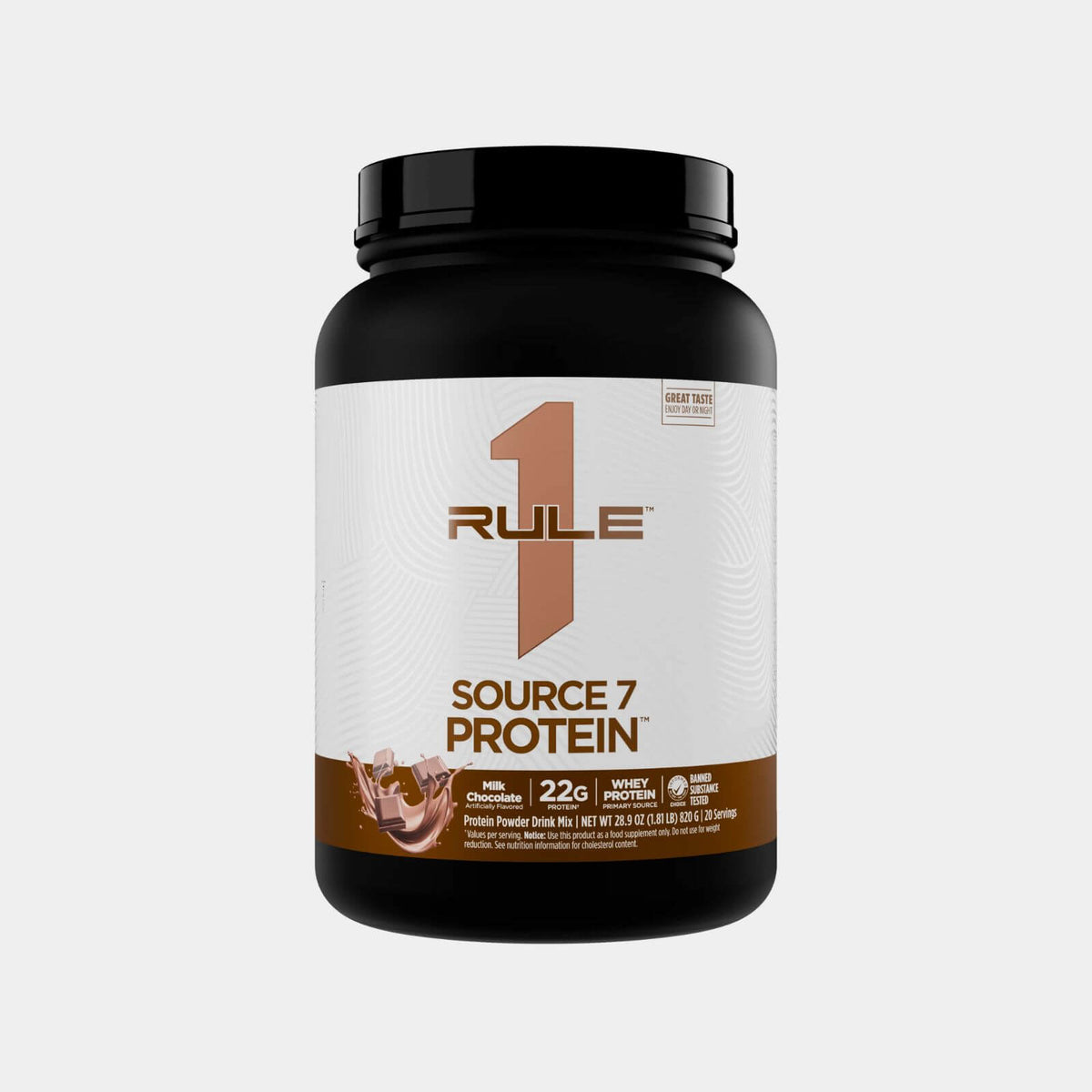 Rule One Proteins R1 Source 7  20 Servings  Milk Chocolate