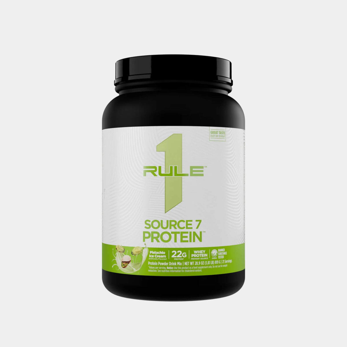 Rule One Proteins R1 Source 7  20 Servings  Pistachio Ice Cream