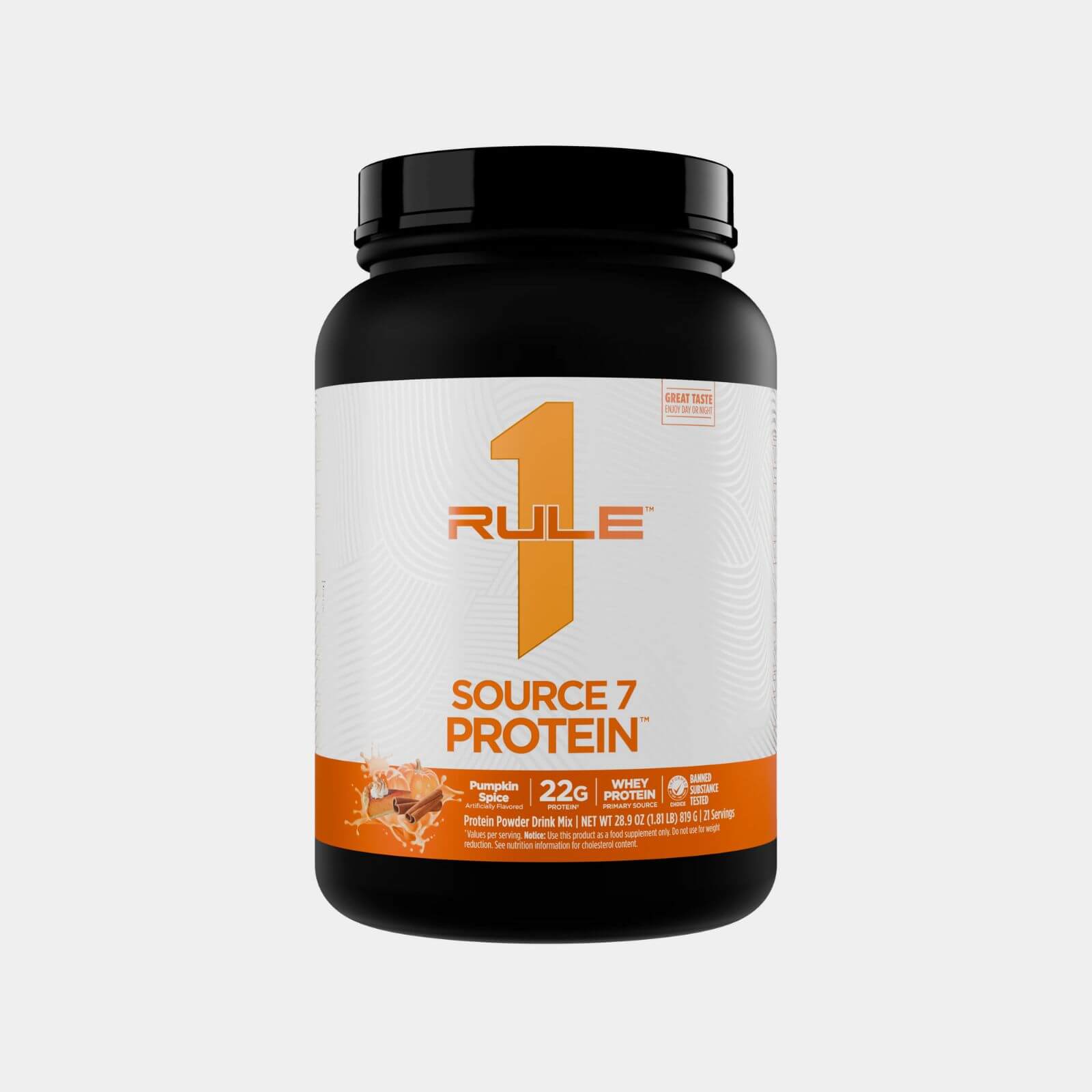 Rule One Proteins R1 Source 7  20 Servings  Pumpkin Spice