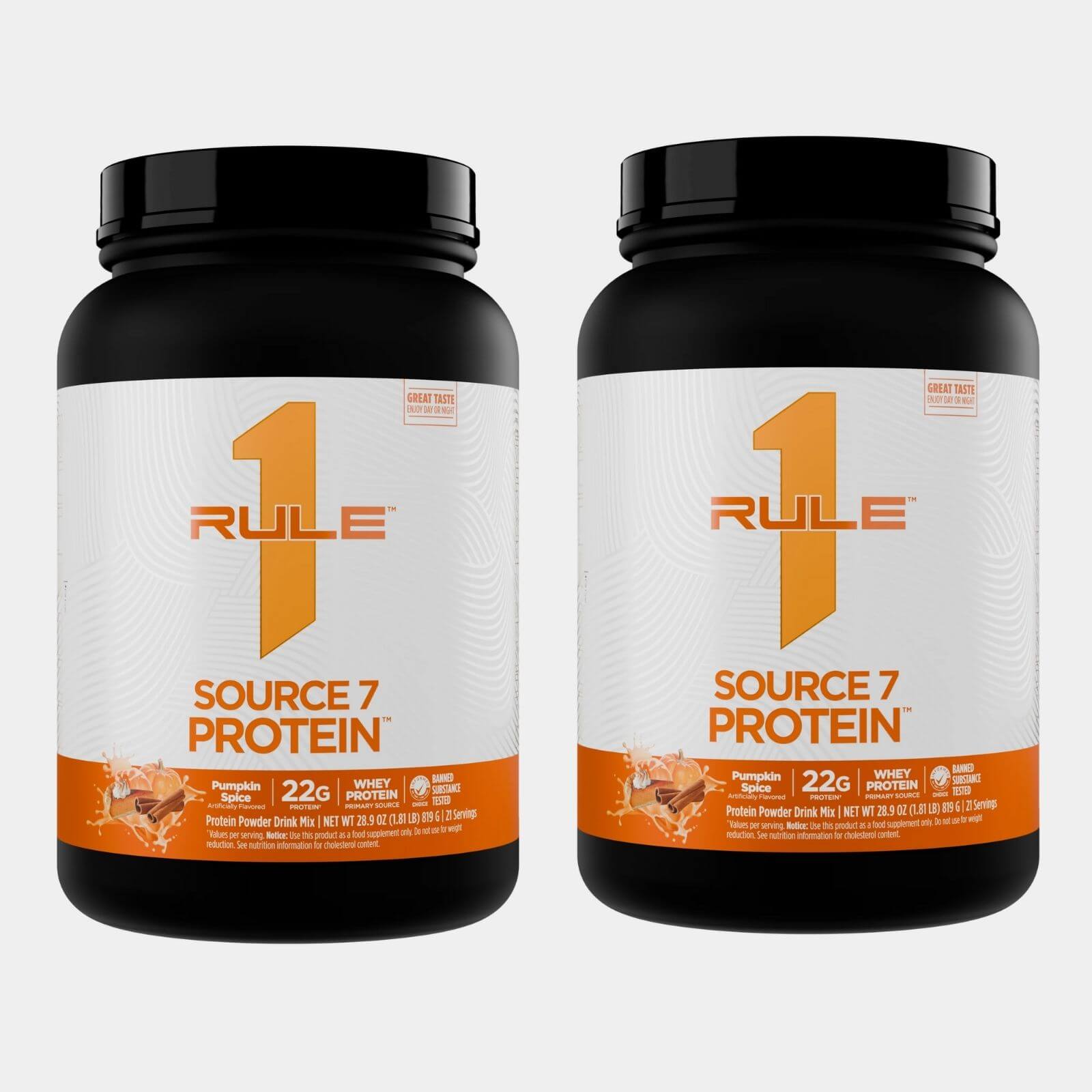 Rule One Proteins R1 Source 7  20 Servings  Pumpkin Spice pack of 2