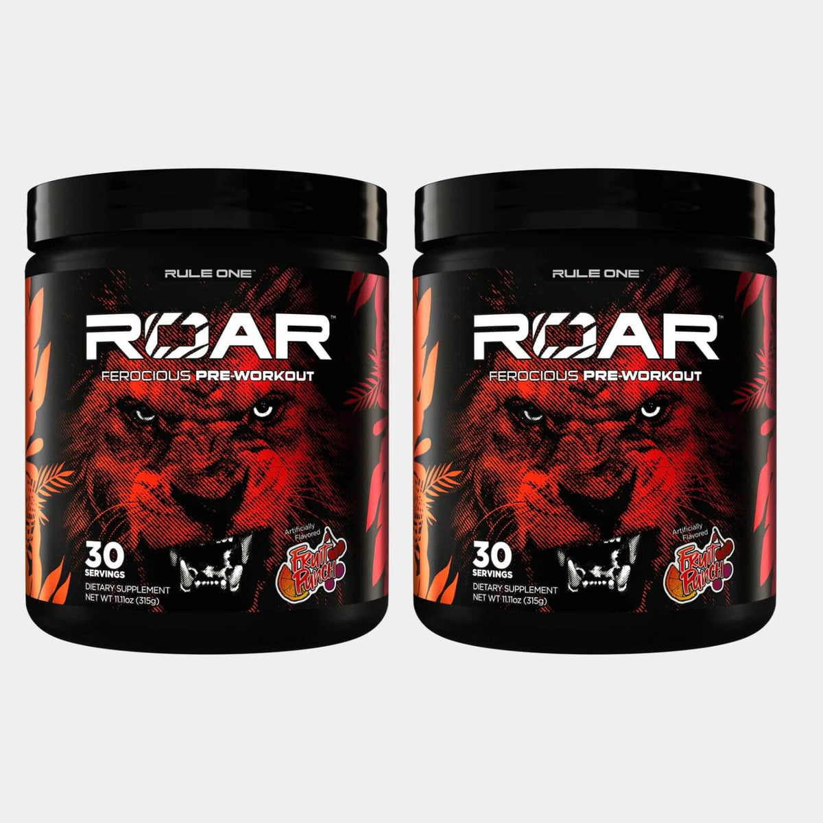 Rule One Proteins Roar _ 30 Servings ach Fruit Punch pack of 2