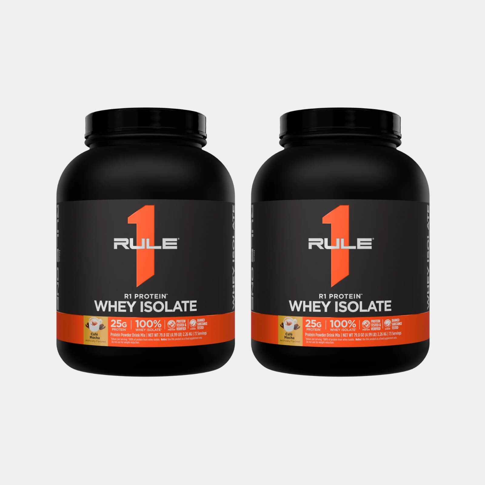 Rule One Proteins R1 Protein Whey Isolate | 5 lb | 73 Servings | Cafe Mocha