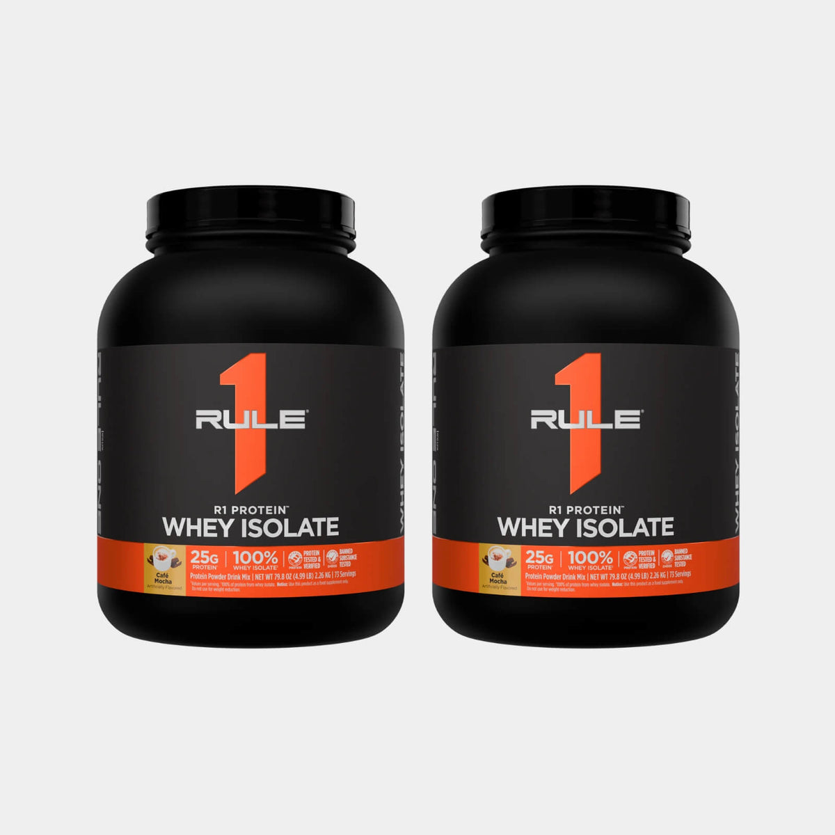 Rule One Proteins R1 Protein Whey Isolate | 5 lb | 73 Servings | Cafe Mocha