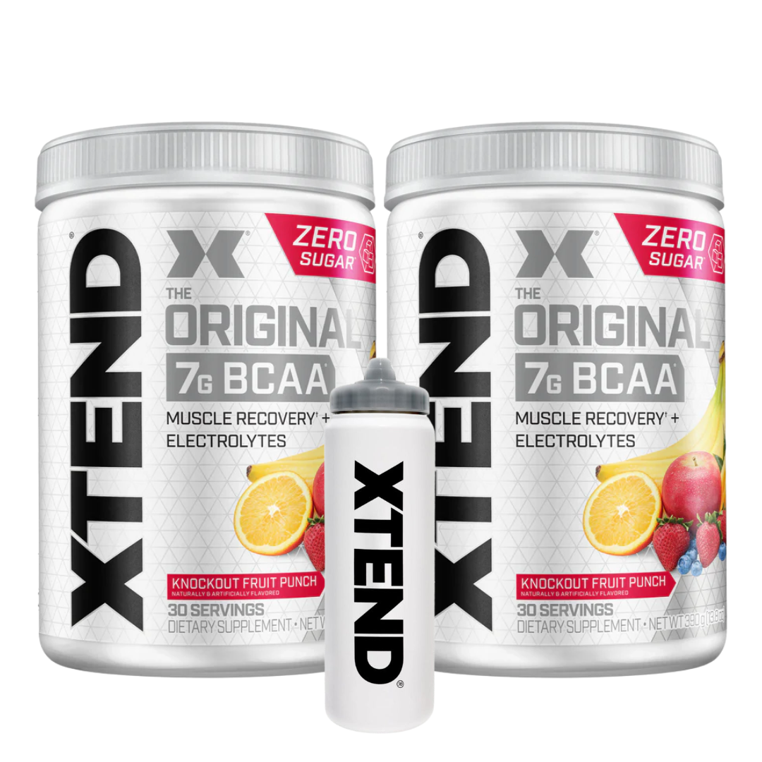 XTEND® Original BCAA Powder | 30 Servings | Knockout Fruit Punch