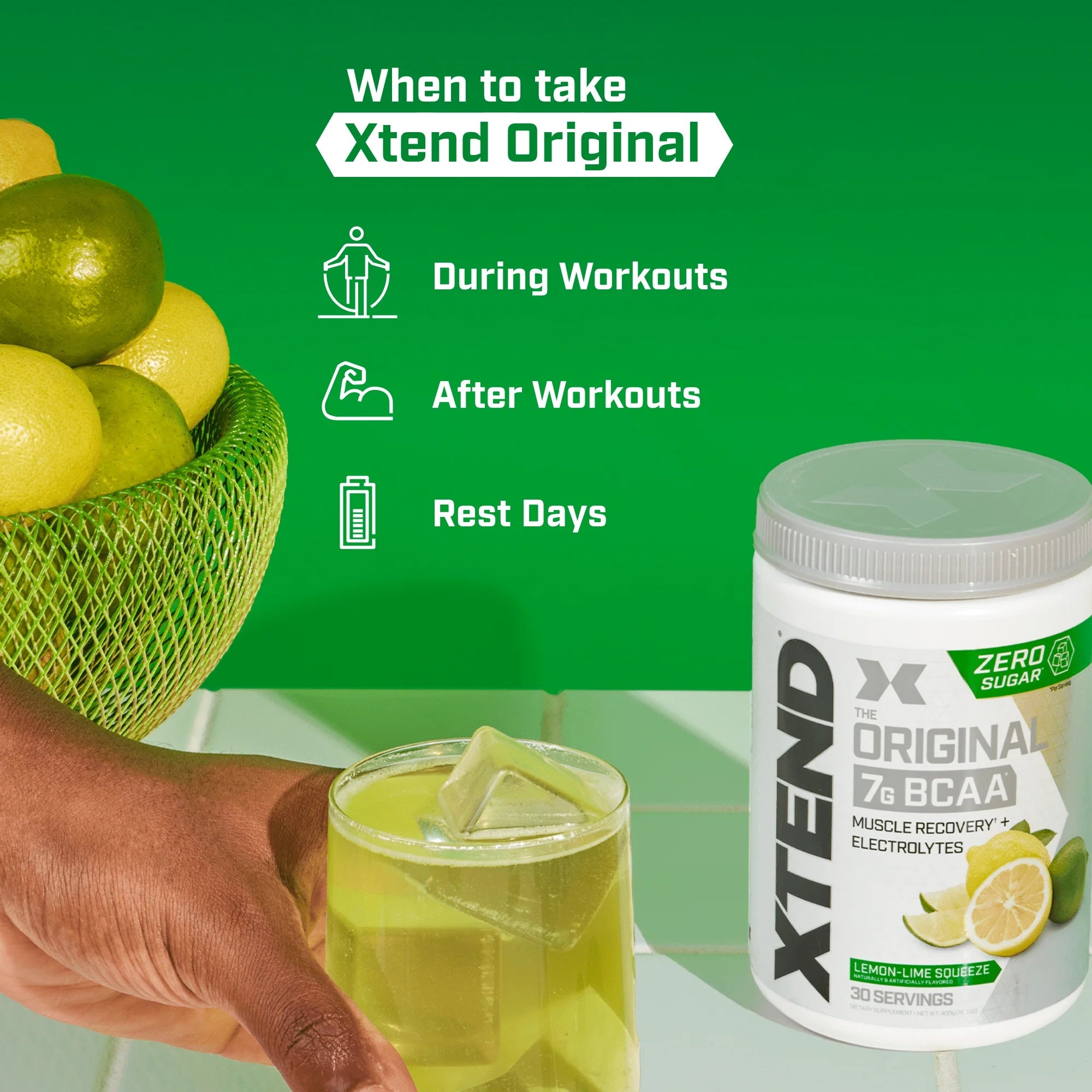 XTEND Original BCAA Powder 30 Servings Gallery 2