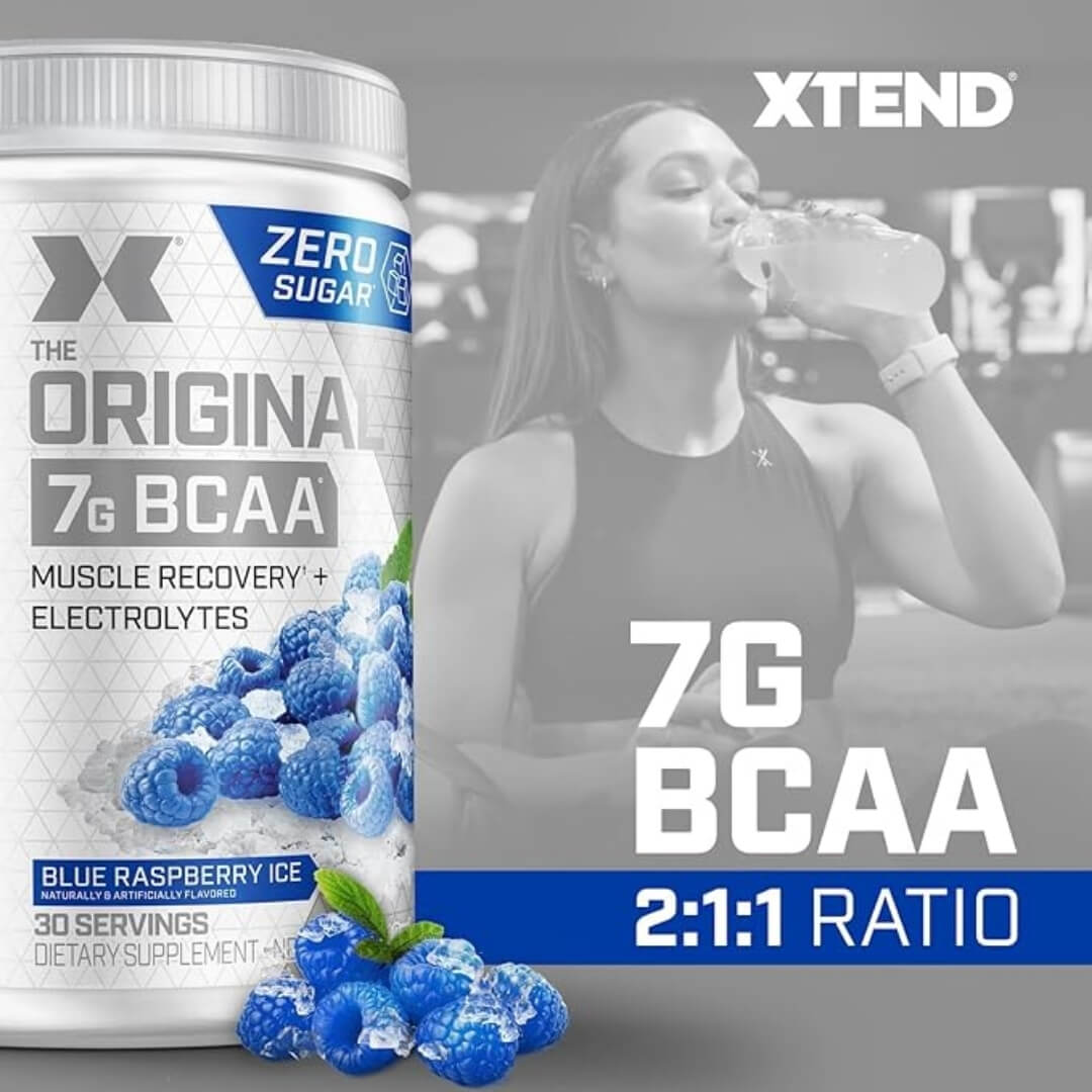 Xtend BCAA - Blue Raspberry Ice - 7G BCAA 2_1_1 Ratio
